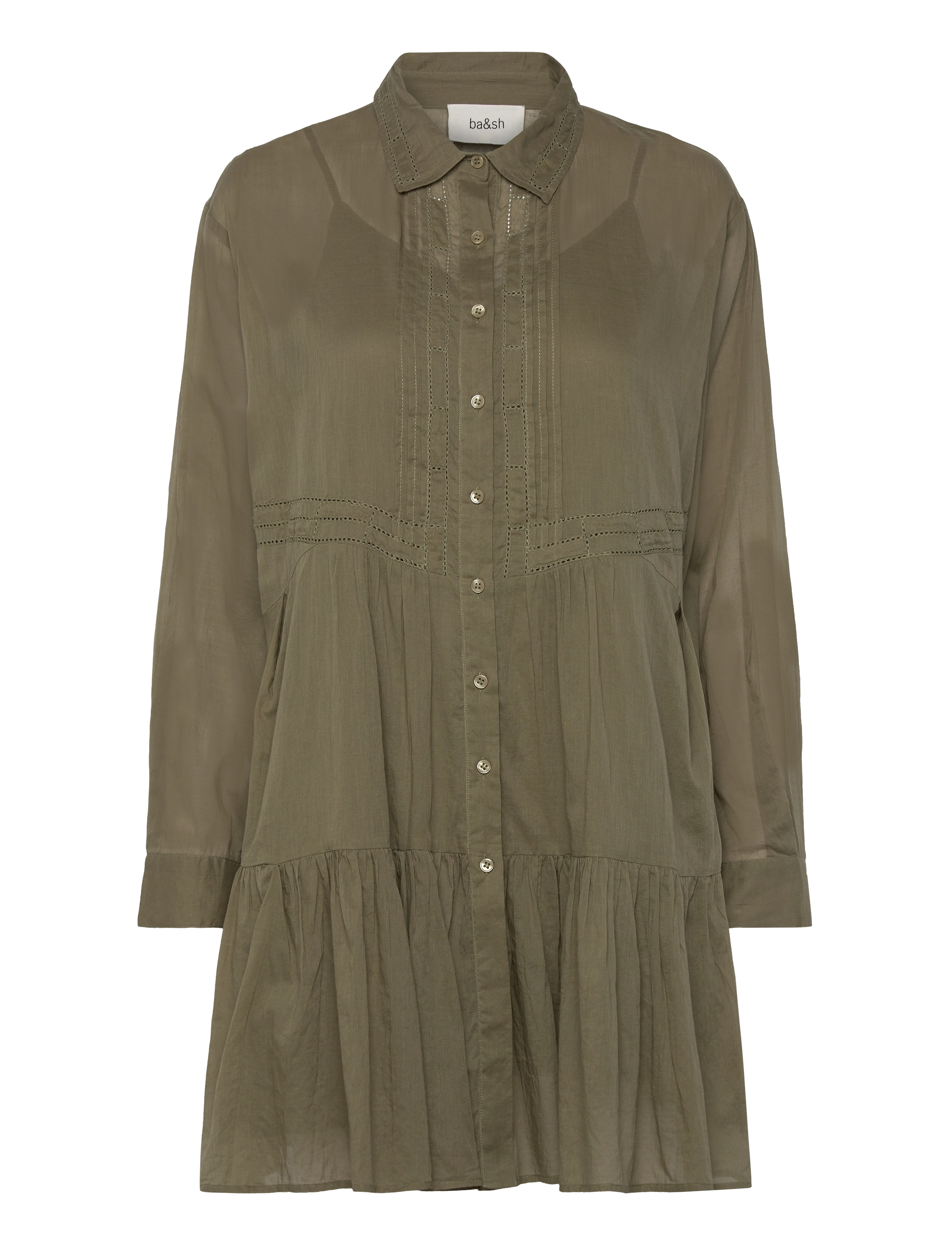 ba&sh COSIMA DRESS - Kjoler - KAKI / khaki/green