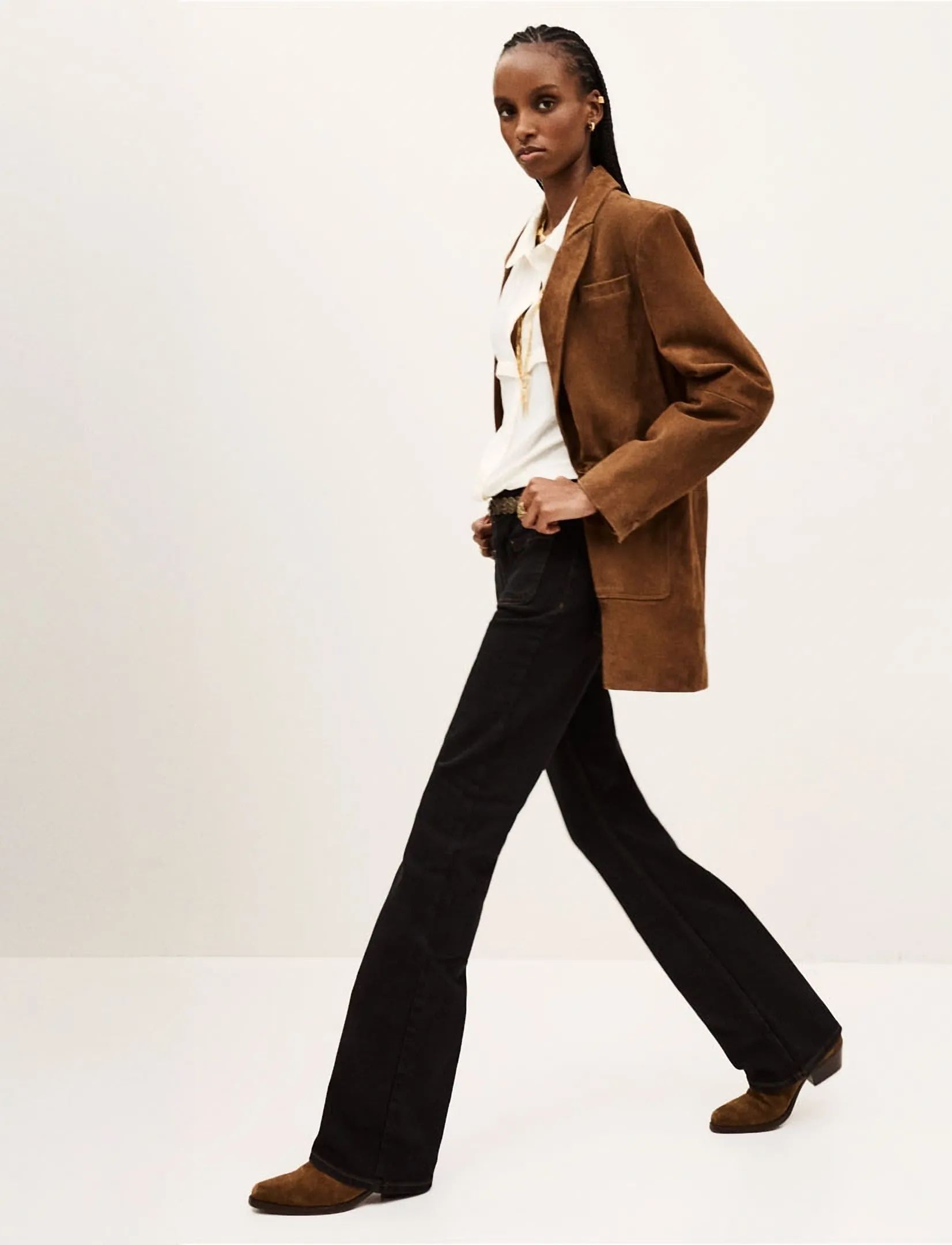 ba&sh - JEANS ROSS - bootcut jeans - blackstone - 5