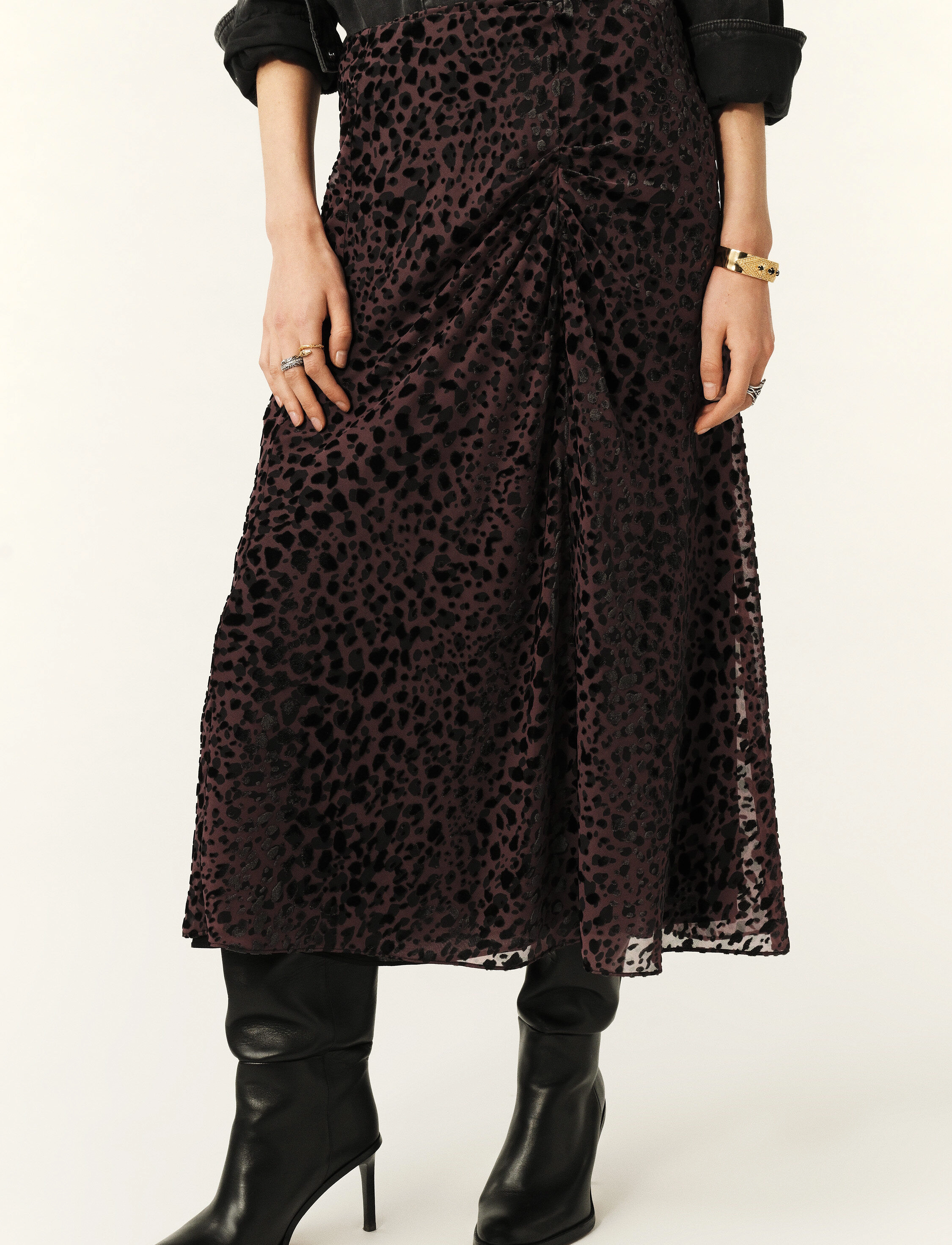 ba&sh SKIRT DIDO - Röcke - BORDEAUX / brown