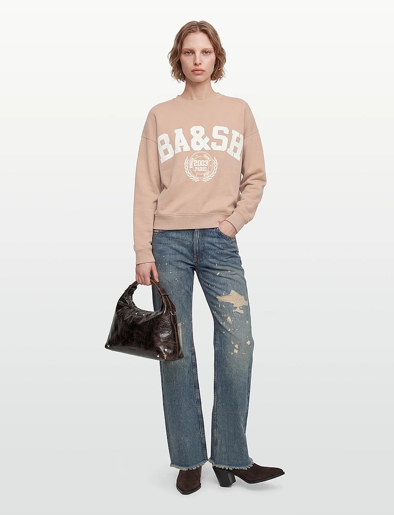 ba&sh - SWEATSHIRT BENJAMIN - sweatshirts & hoodies - poudre - 0