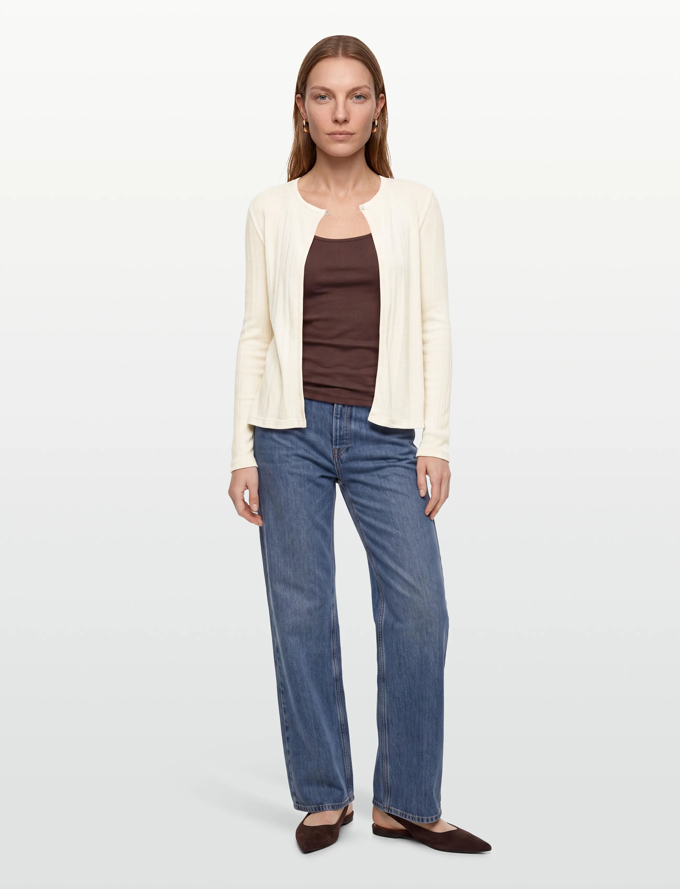 ba&sh - TOP BREA - cardigans - ecru - 0