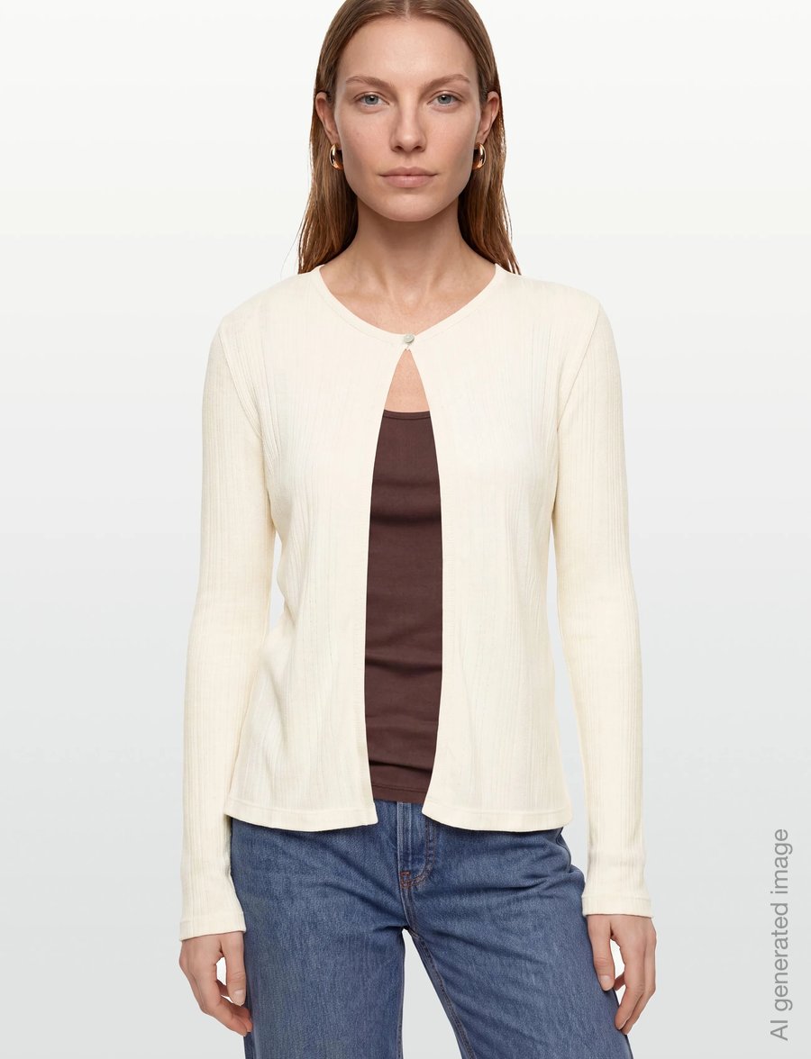 ba&sh - TOP BREA - cardigans - ecru - 3