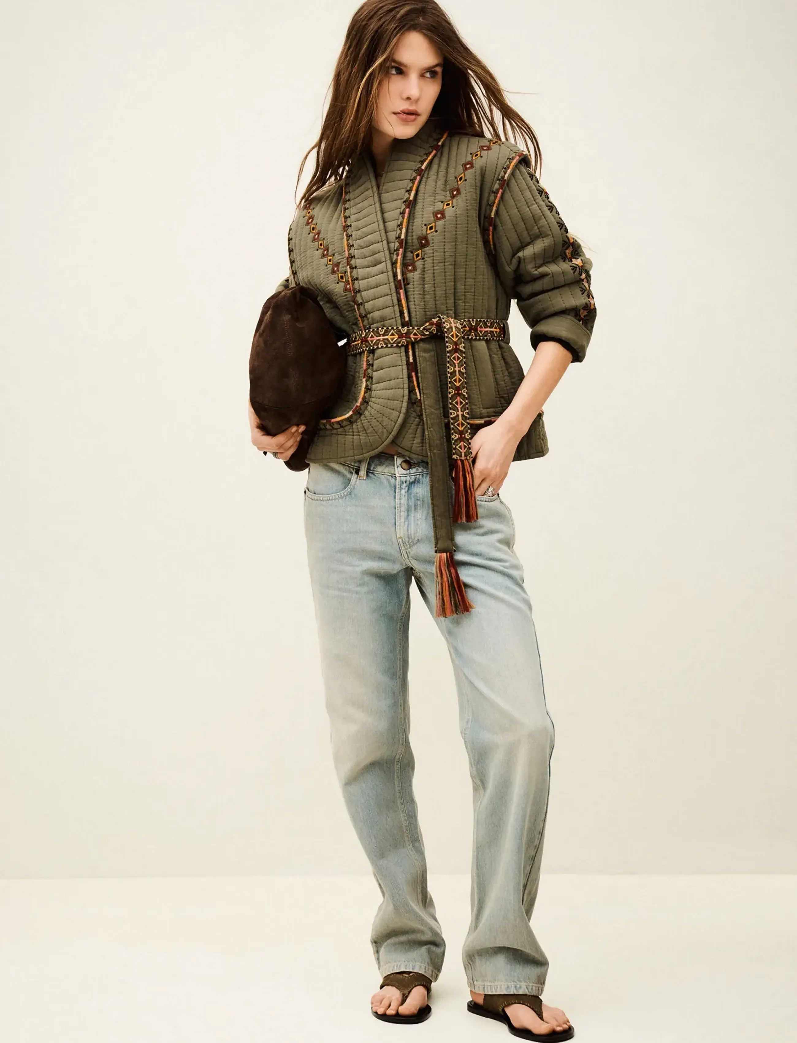 ba&sh VESTE COCOON - Disainerikaubad - KAKI / khaki/green