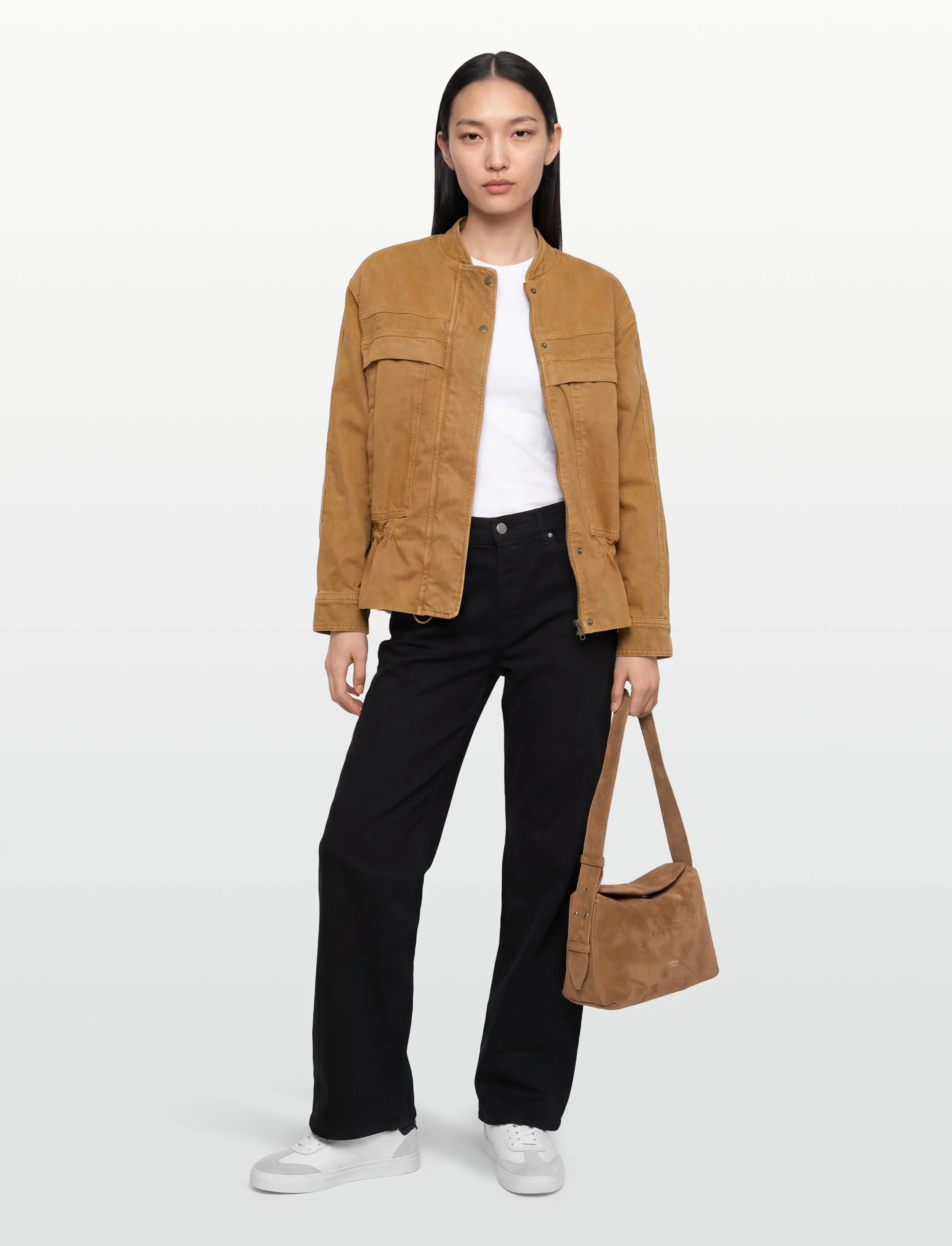 ba&sh Blouson Coly, 34, Jackets, Braun - Light-summer Jacket, Frauen