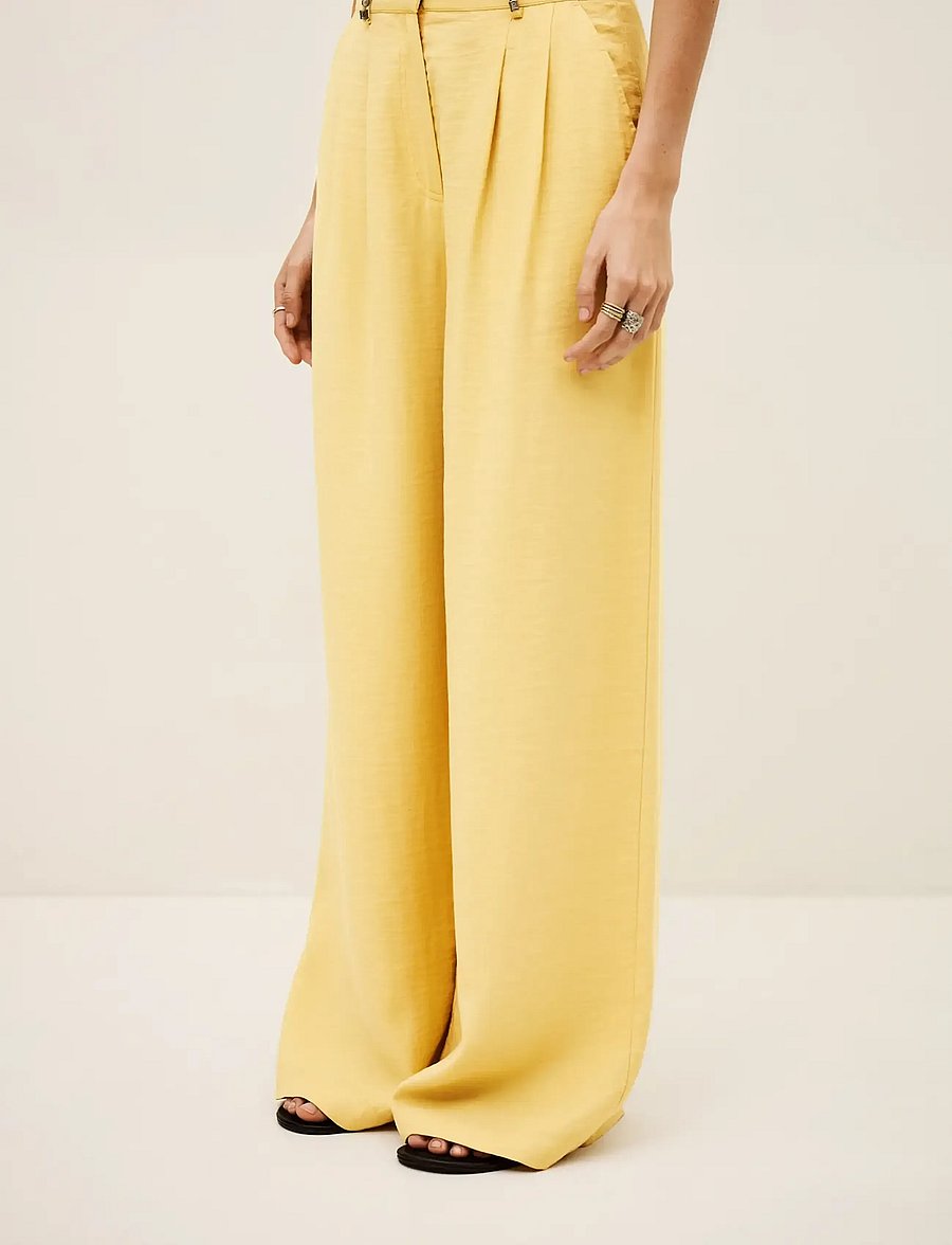 ba&sh - PANTALON DEANA - wide leg trousers - straw - 3