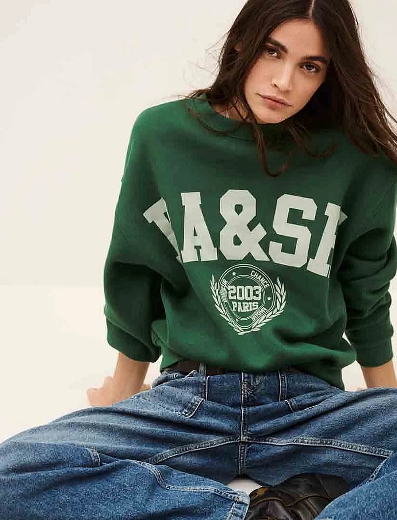 ba&sh - SWEATSHIRT FENJA - sweatshirts & hoodies - emeraude - 0