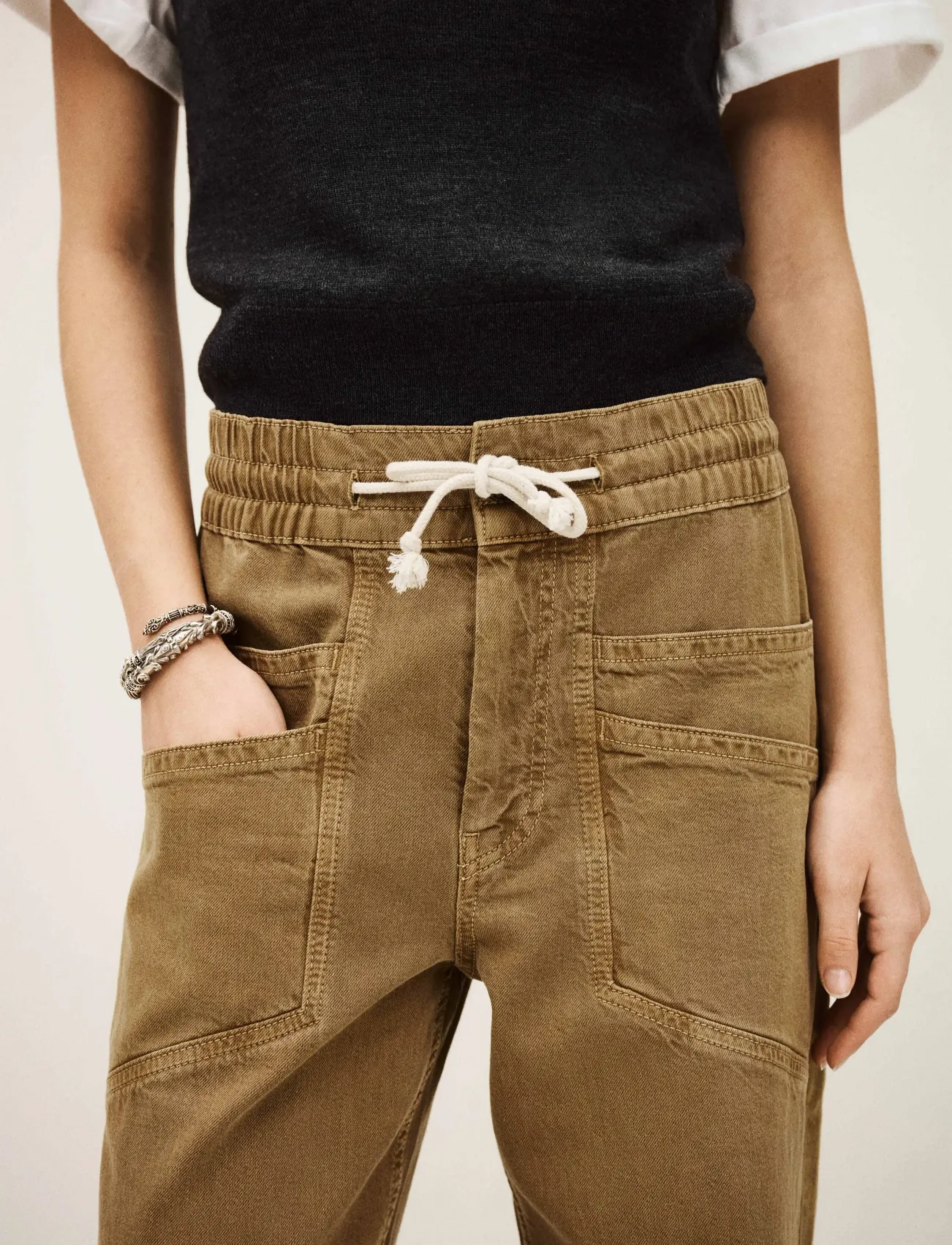 ba&sh - PANTALON FIMA - pantalon cargo - camel - 4
