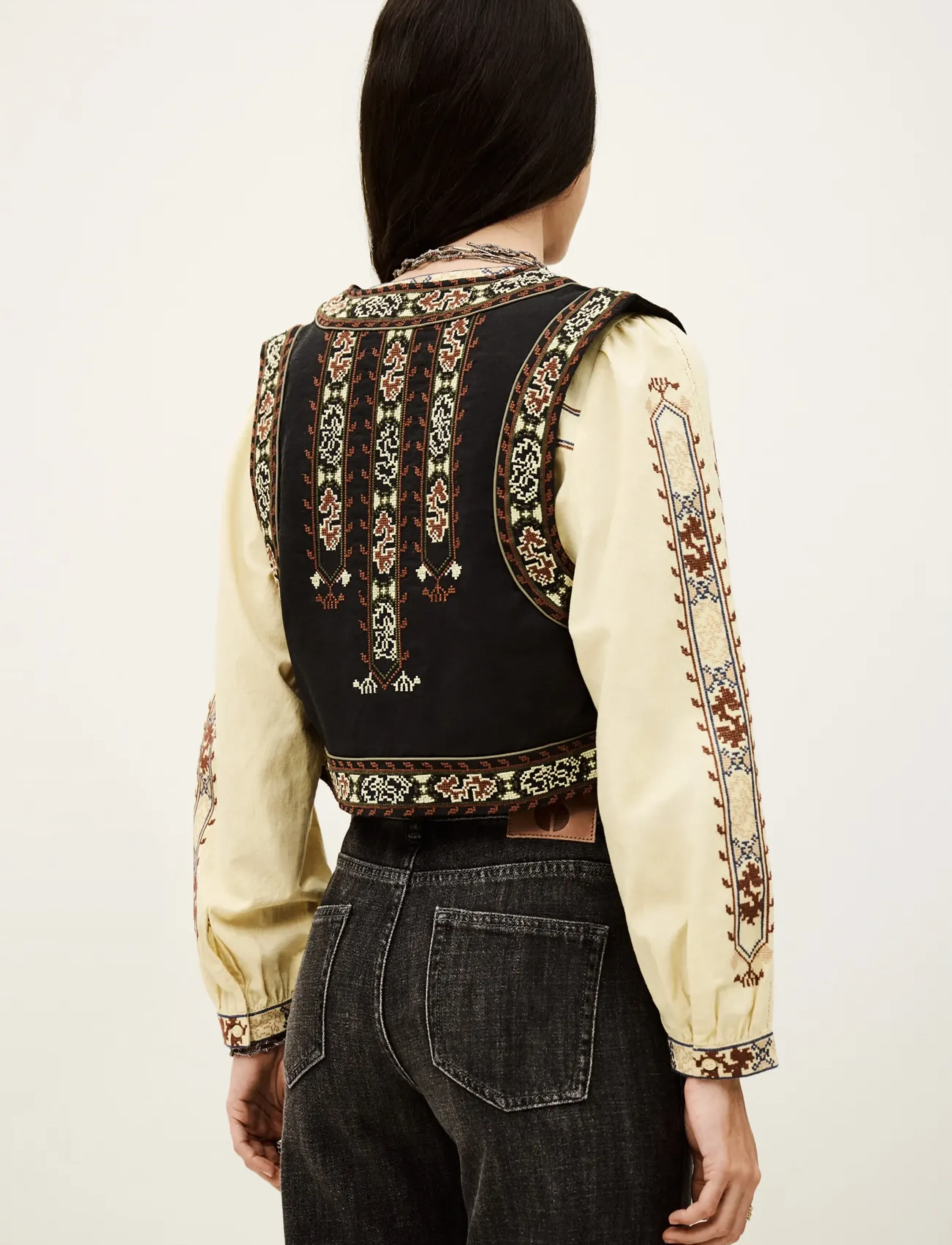 ba&sh - GILET FOSCA - waistcoats - carbone - 4