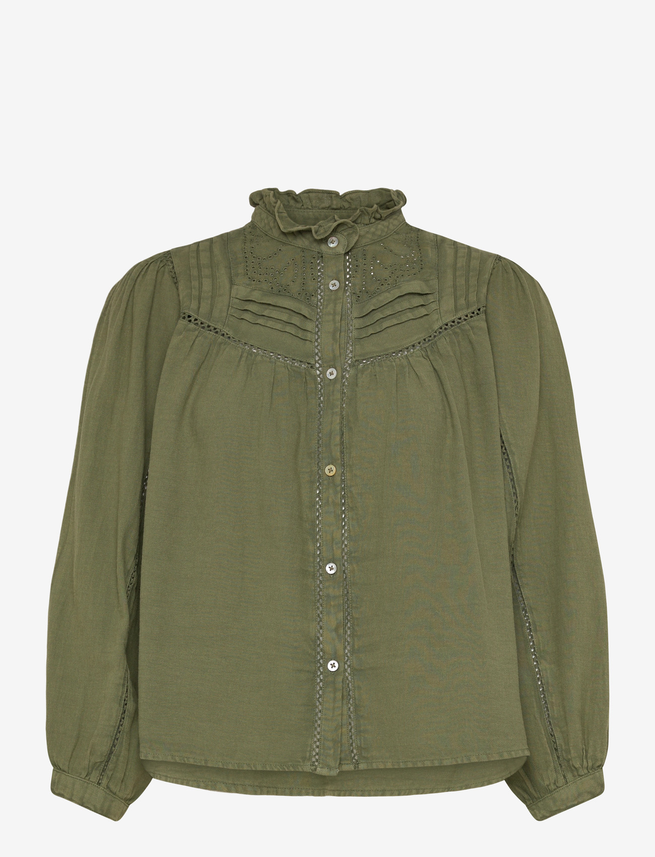ba&sh - CHEMISE GILDA - langärmlige blusen - khaki - 0
