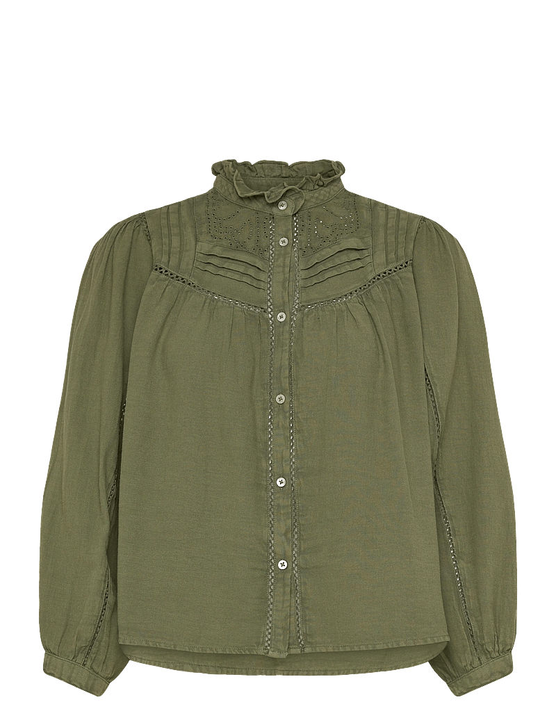 ba&sh - CHEMISE GILDA - langärmlige blusen - khaki - 0