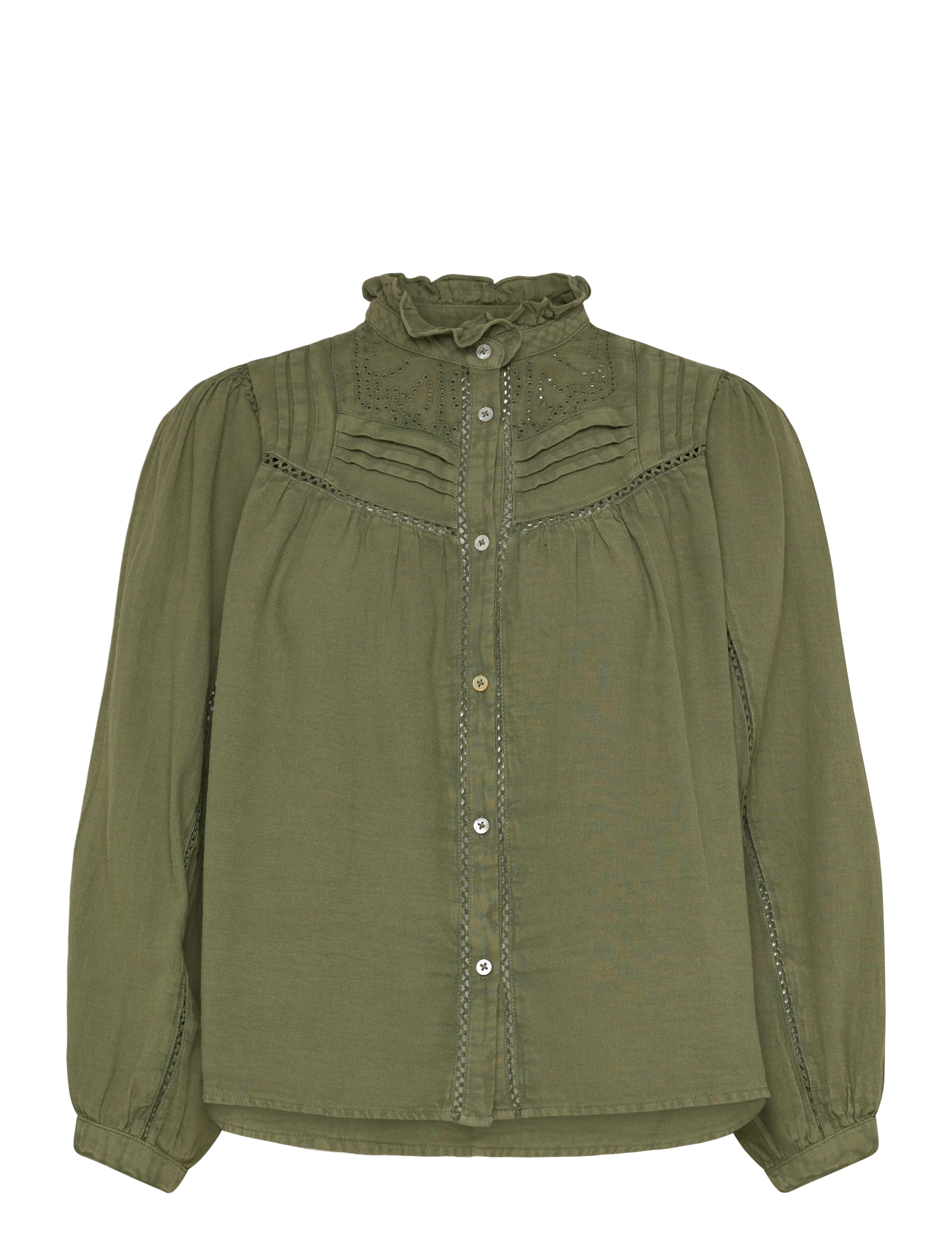 ba&sh CHEMISE GILDA - Tøj - KHAKI / khaki/green