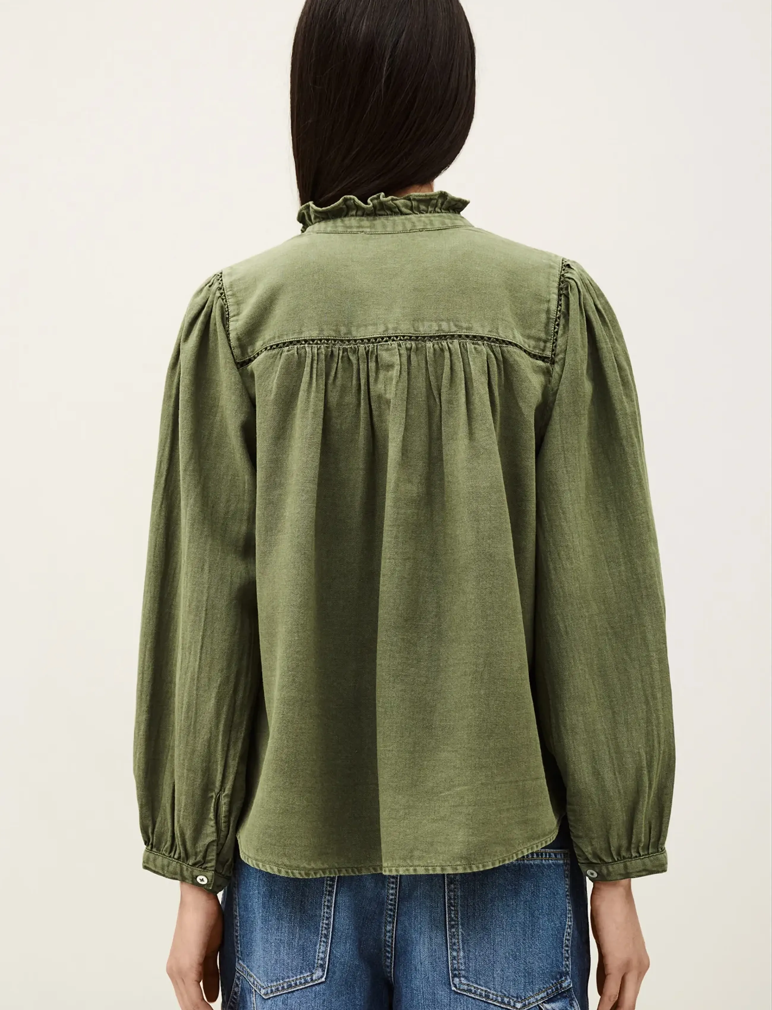 ba&sh - CHEMISE GILDA - långärmade blusar - khaki - 4