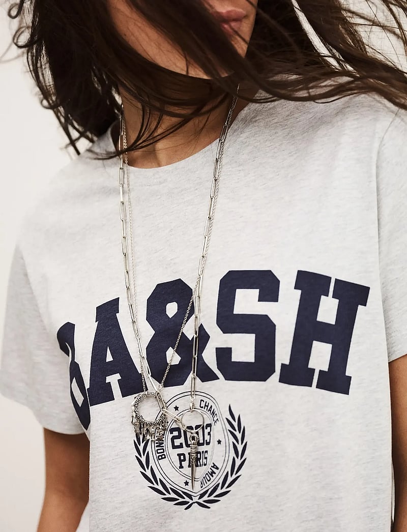 ba&sh - T-SHIRT IONI - t-särgid - grischine - 4