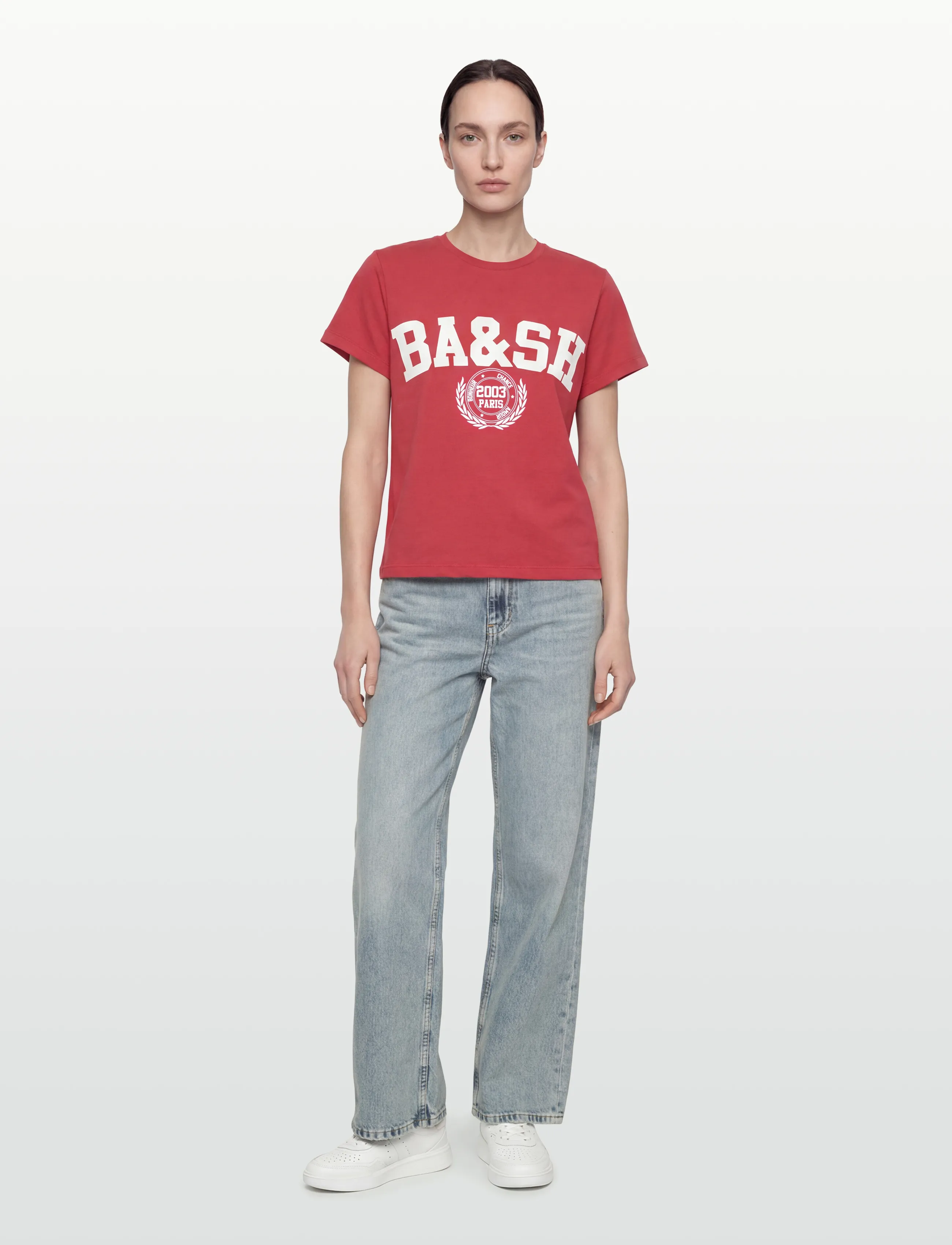 ba&sh T-SHIRT IONI - T-shirts & Toppar - ROUGE / red