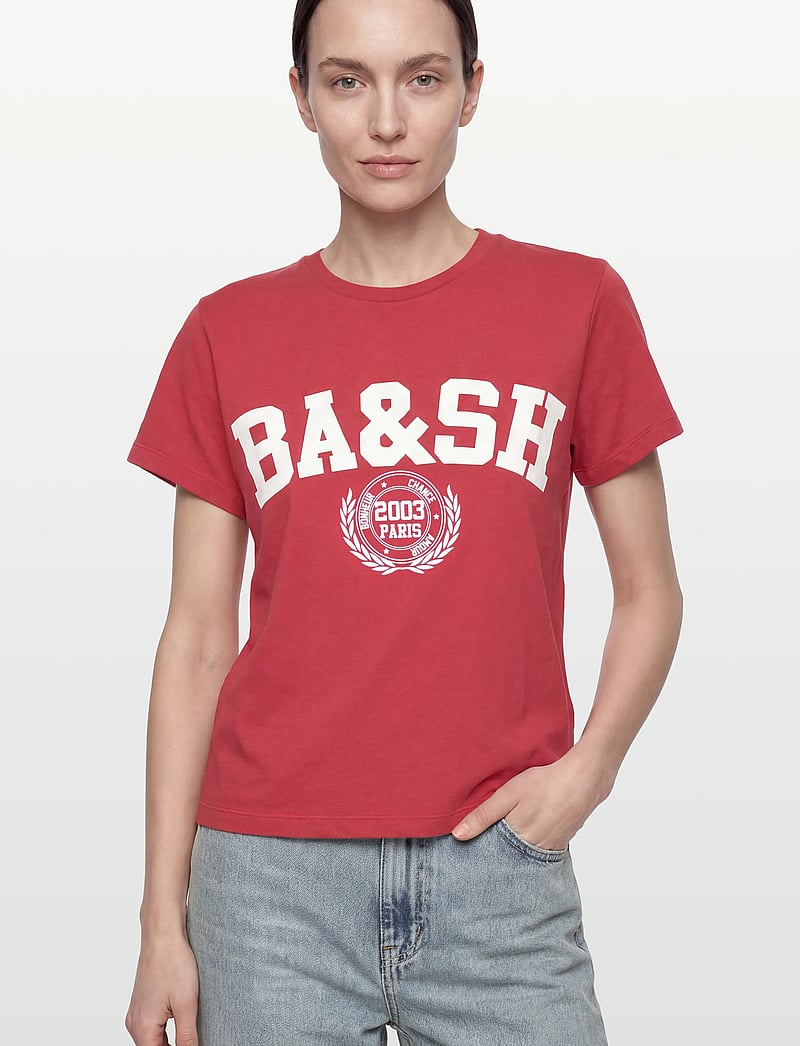 ba&sh - T-SHIRT IONI - t-shirts - rouge - 3
