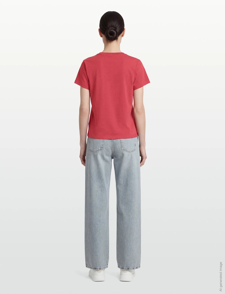 ba&sh - T-SHIRT IONI - t-shirts & tops - rouge - 4