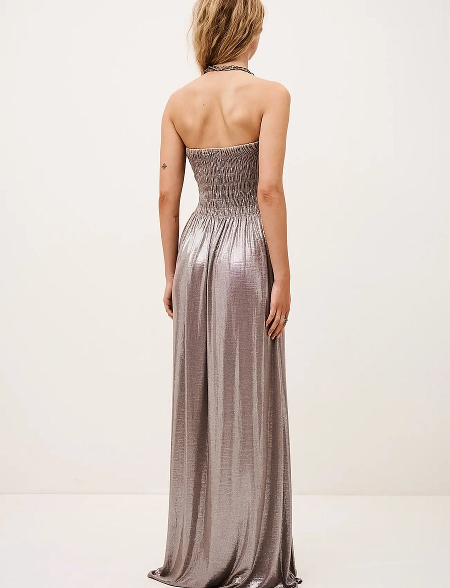 ba&sh - ROBE ISABELLA - aftonklänningar - silver - 4