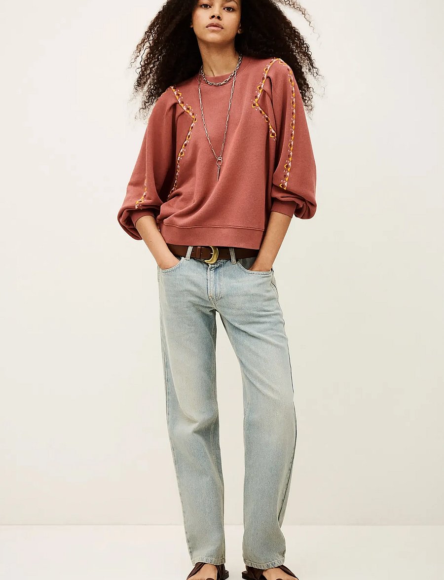 ba&sh - SWEAT MESTA - sweatshirts & hoodies - blush - 0
