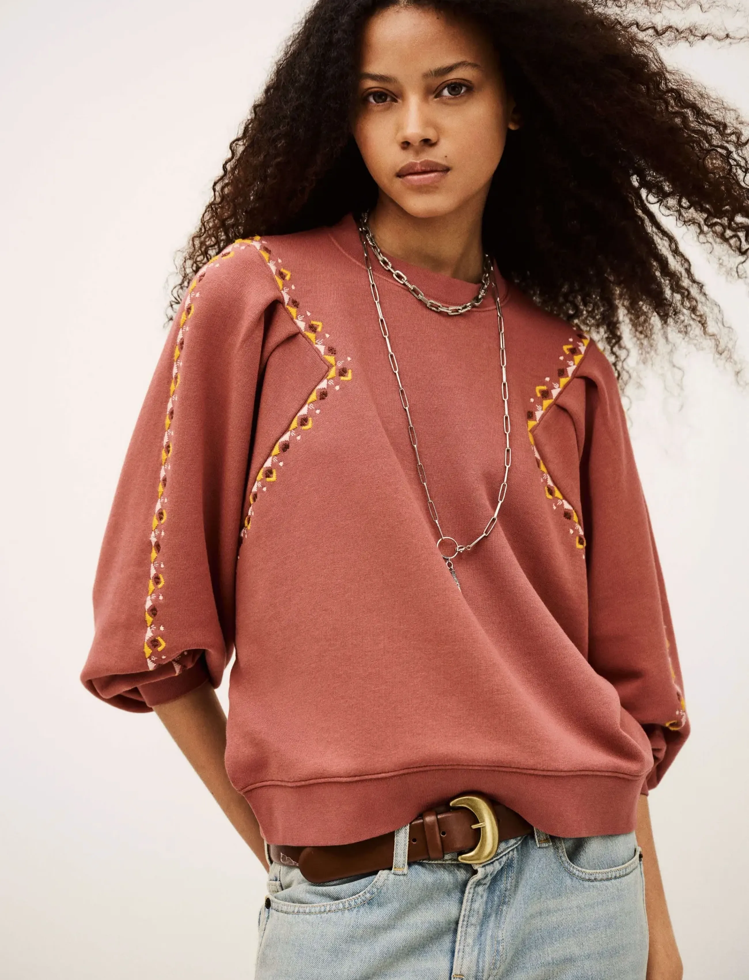 ba&sh - SWEAT MESTA - sweatshirts & hoodies - blush - 3