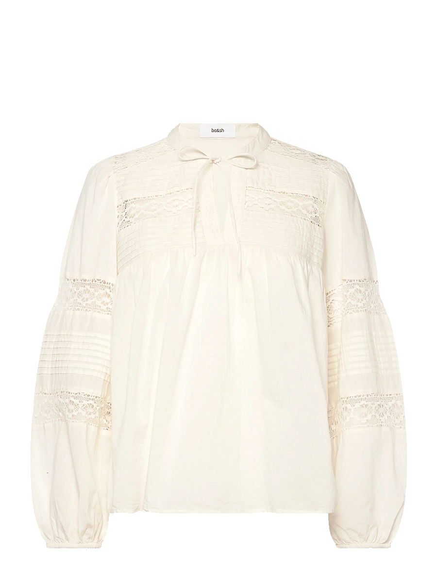 ba&sh - BLOUSE NAMI - langærmede bluser - ecru - 0