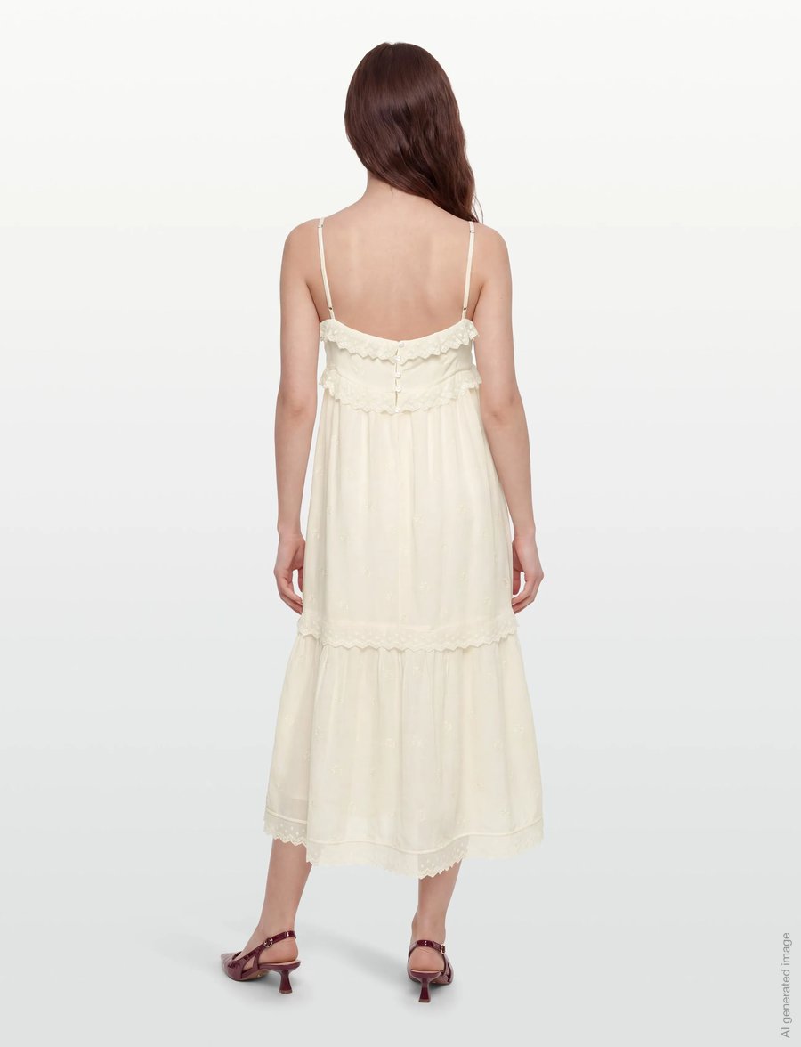 ba&sh - ROBE PENNY - ecru - 4