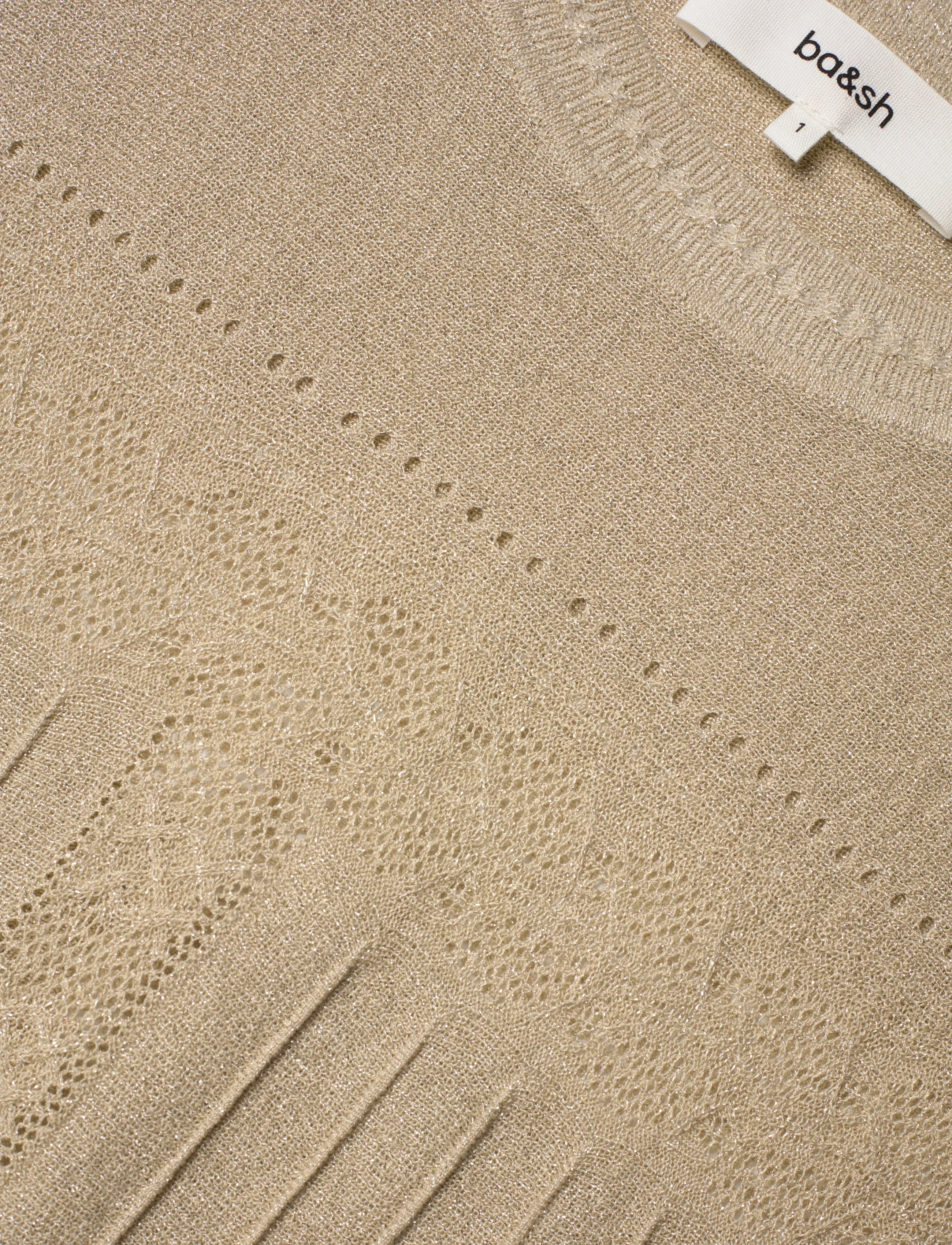 ba&sh - TOP PIERA - peysur - gold - 4