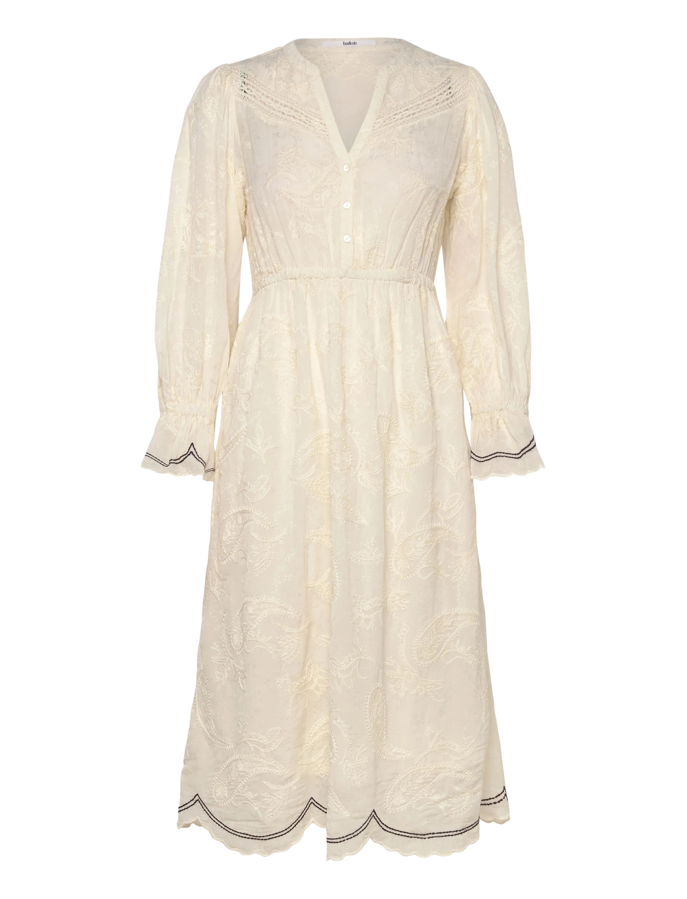 ba&sh ROBE PRISCO - Kleider - ECRU / cream
