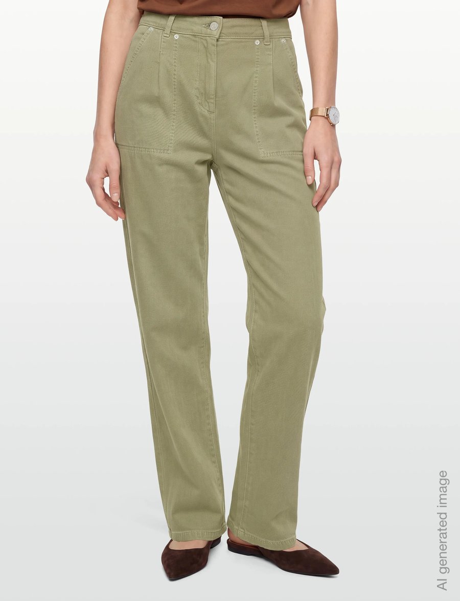 ba&sh - PANTALON RAJA - hose mit geradem bein - amande - 3