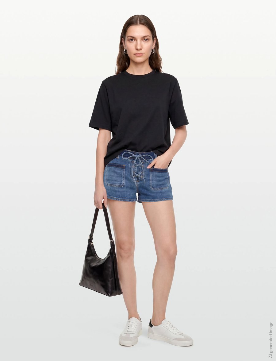 ba&sh - SHORT RIO - jeansshorts - bluejeans - 0