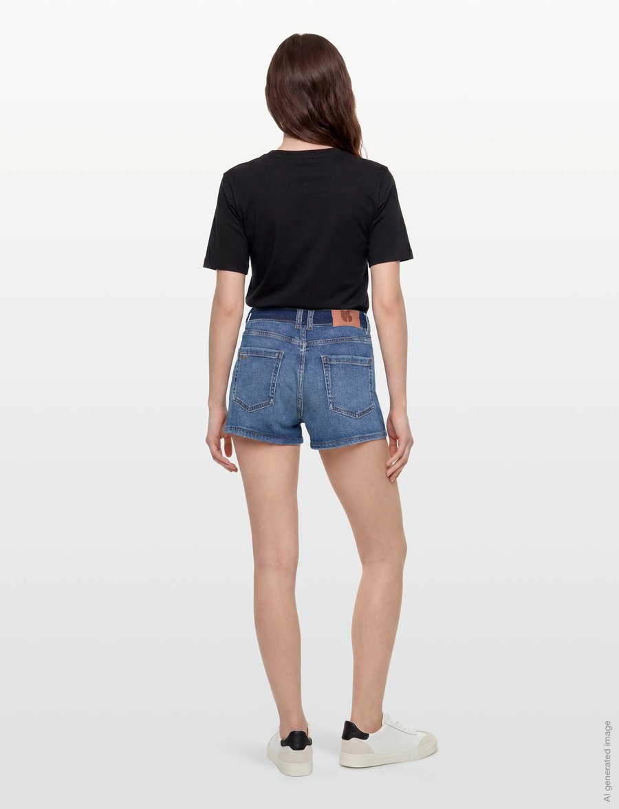 ba&sh - SHORT RIO - jeansshorts - bluejeans - 4