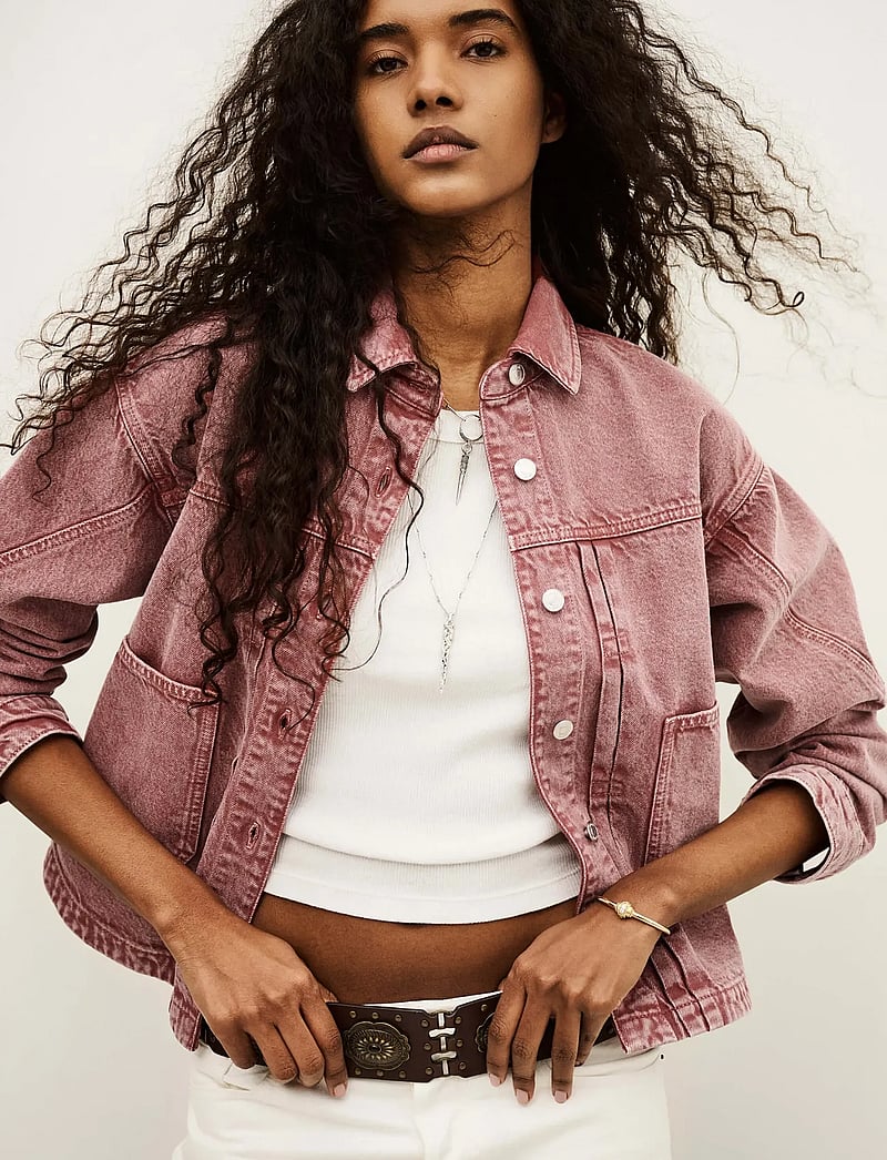 ba&sh - VESTE RUNO - spring jackets - rose - 3
