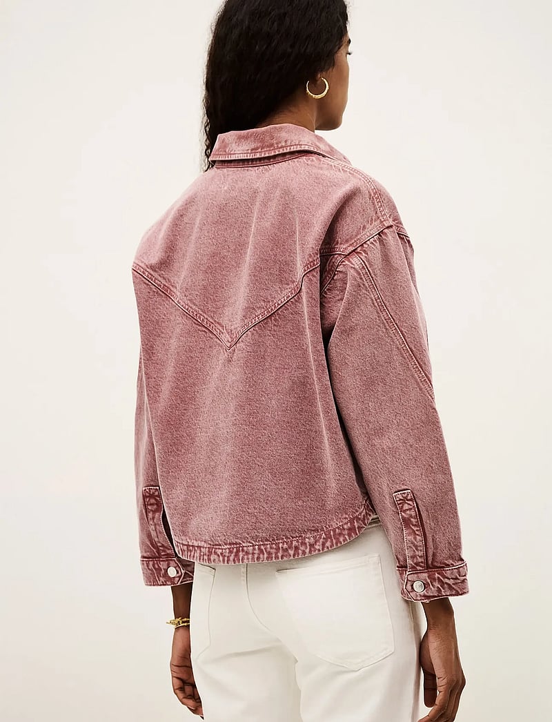 ba&sh - VESTE RUNO - spring jackets - rose - 4