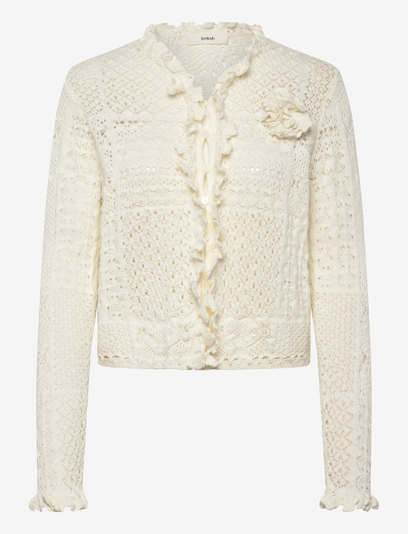 ba&sh - CARDIGAN SORIA - cardigans - ecru - 0