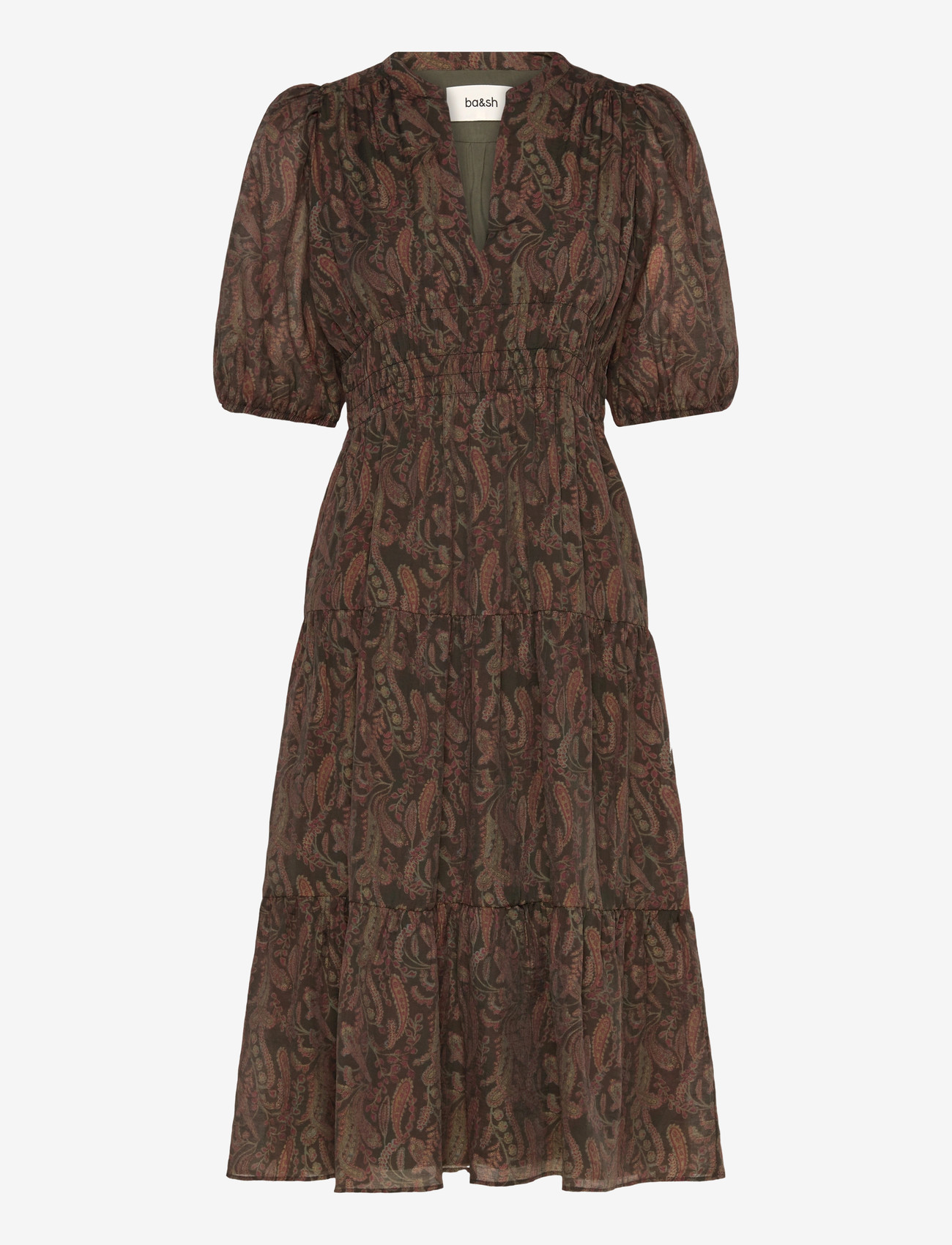 ba&sh - ROBE TANYSSA - midi-kleider - kaki - 1