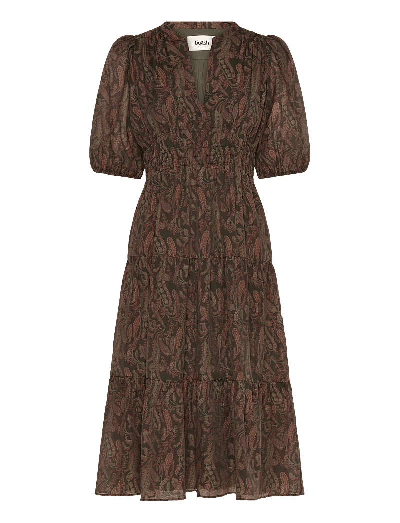 ba&sh - ROBE TANYSSA - midi-kleider - kaki - 1