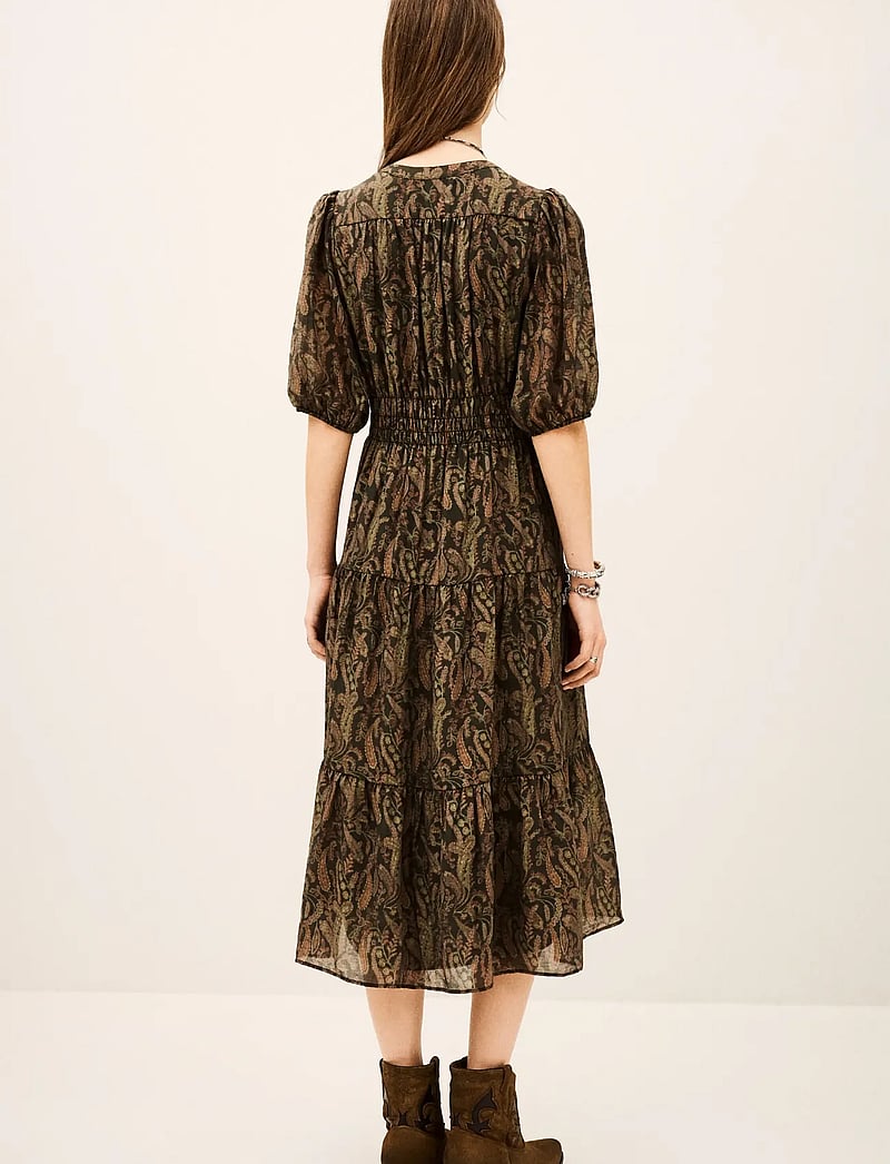 ba&sh - ROBE TANYSSA - midi-kleider - kaki - 4