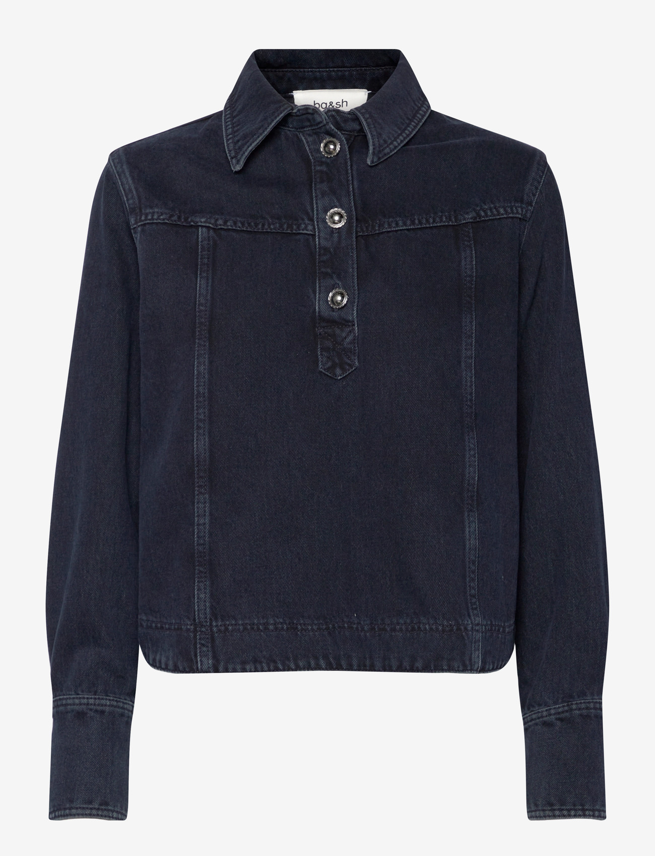 ba&sh - TOP TAVY - jeansskjortor - bleunuit - 0
