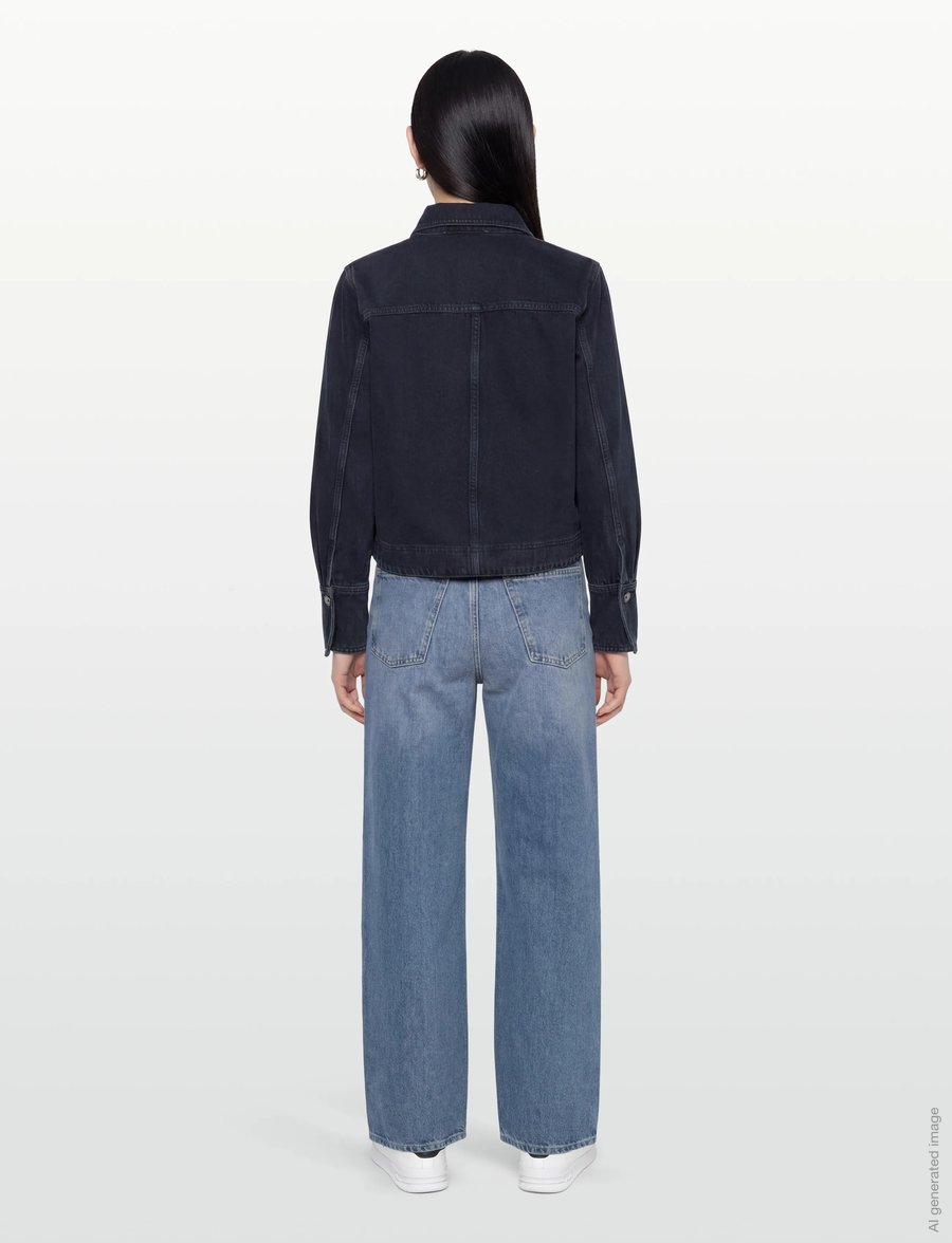 ba&sh - TOP TAVY - denim shirts - bleunuit - 4
