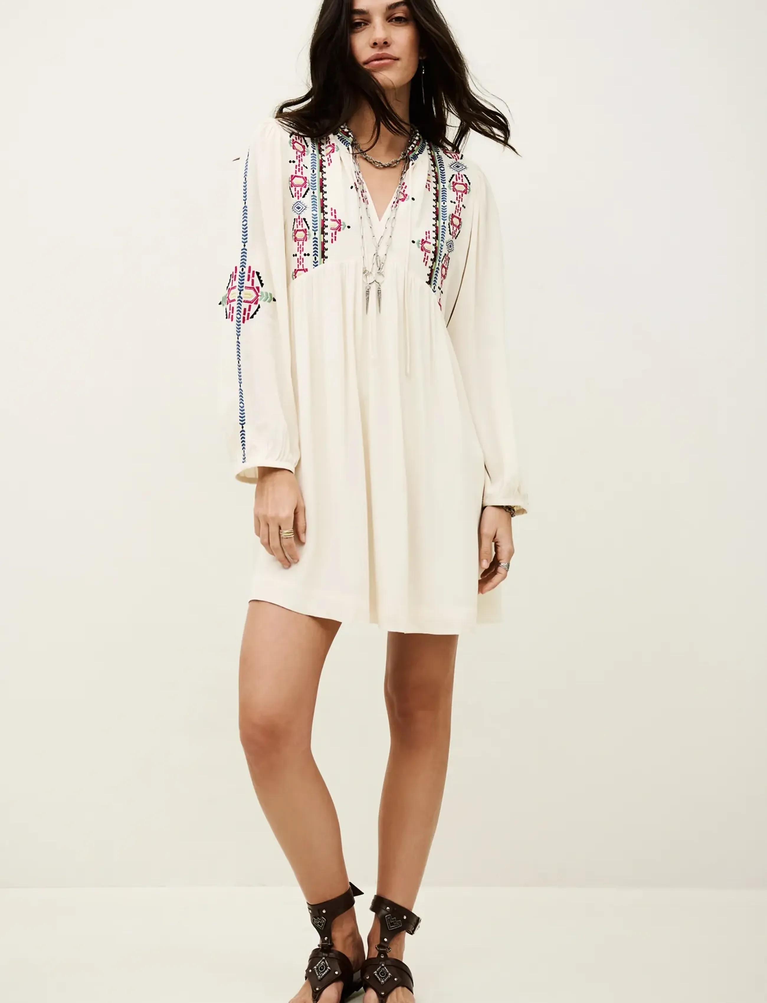 ba&sh Robe Telma, 38, Designer, Creme - Short Dress, Frauen