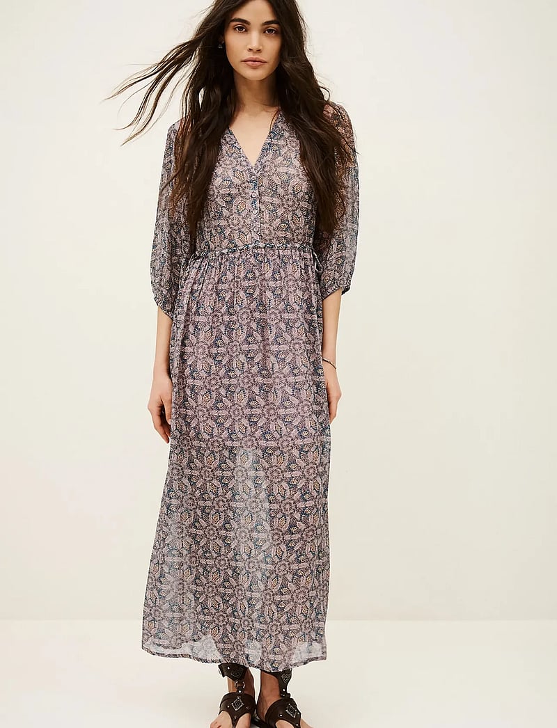 ba&sh - ROBE TIZIA - maxi dresses - blue - 0