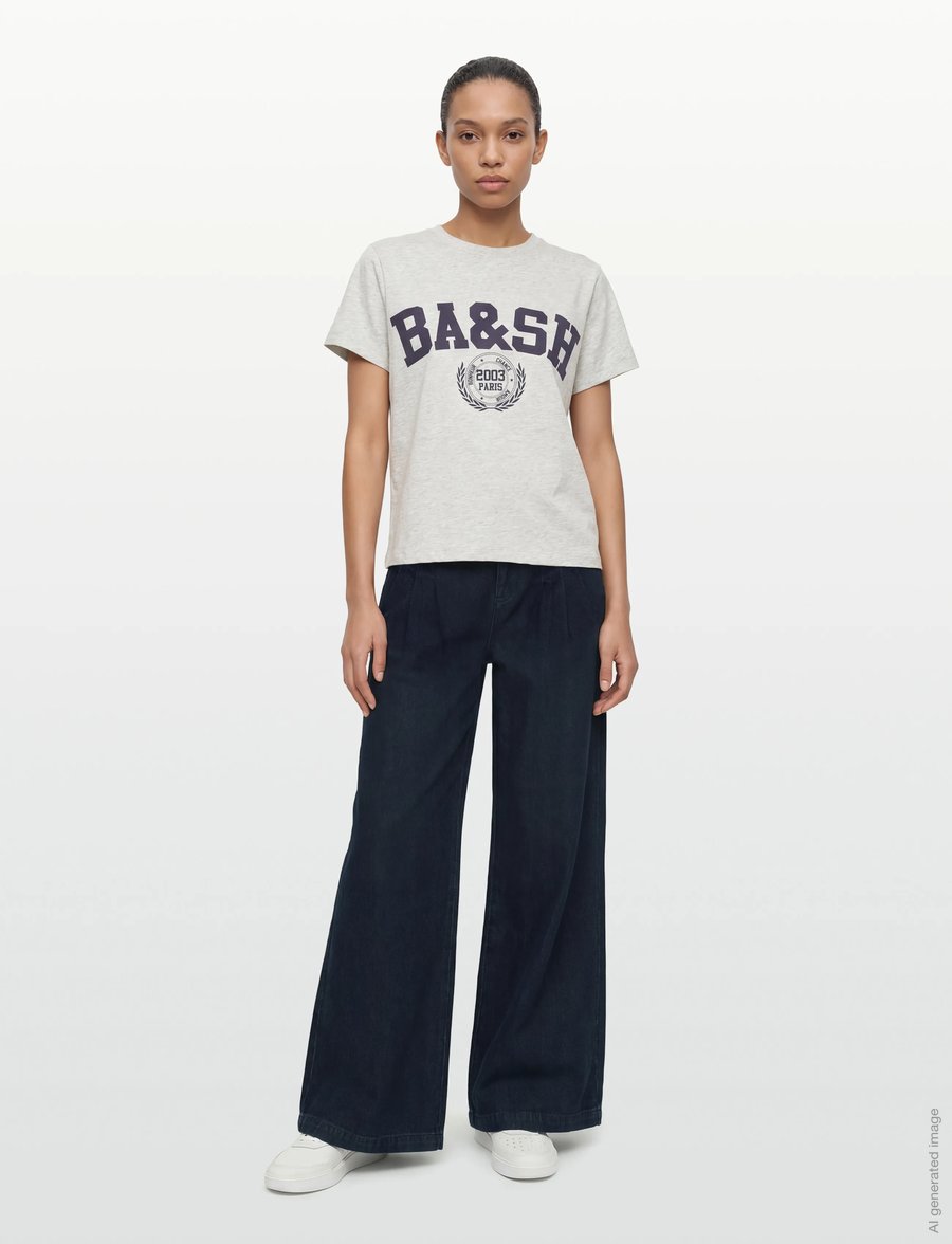 ba&sh - JEAN TOBY - hosen mit weitem bein - bleunuit - 0