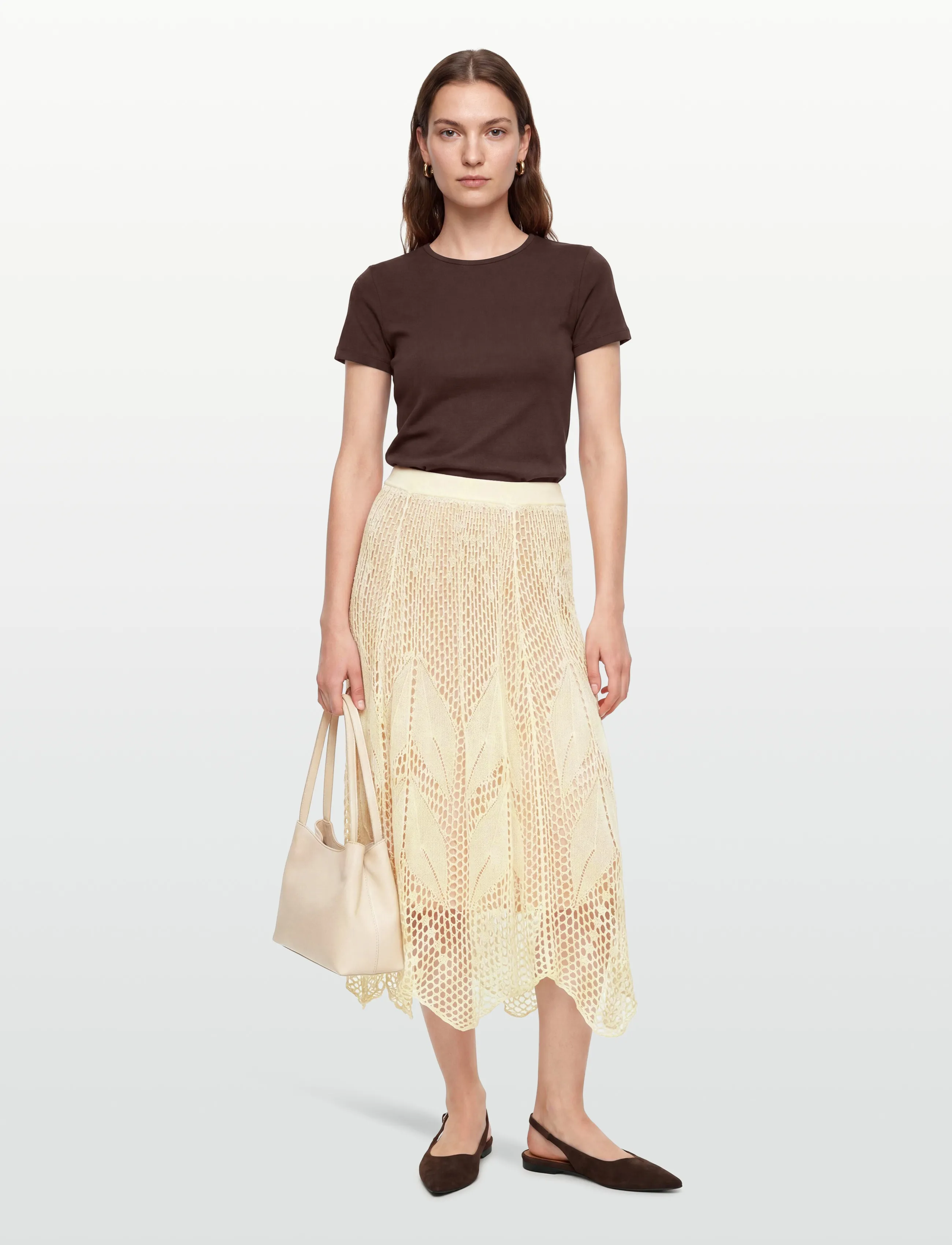 ba&sh Jupe Ulysse, M, Cream, Nederdele > Maxi Nederdele, Dame