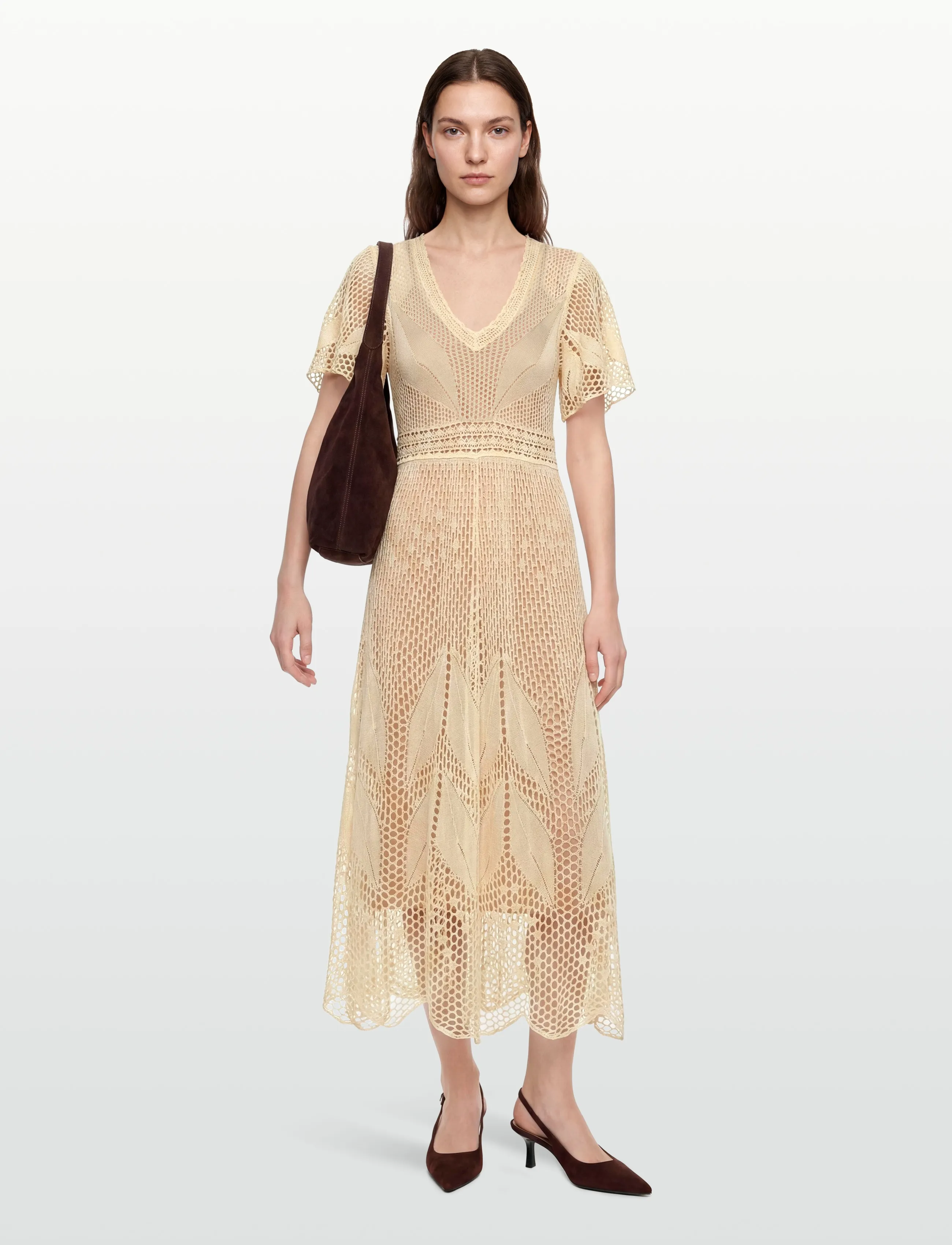 ba&sh ROBE UMIA - Maksikleidid - VANILLE / cream