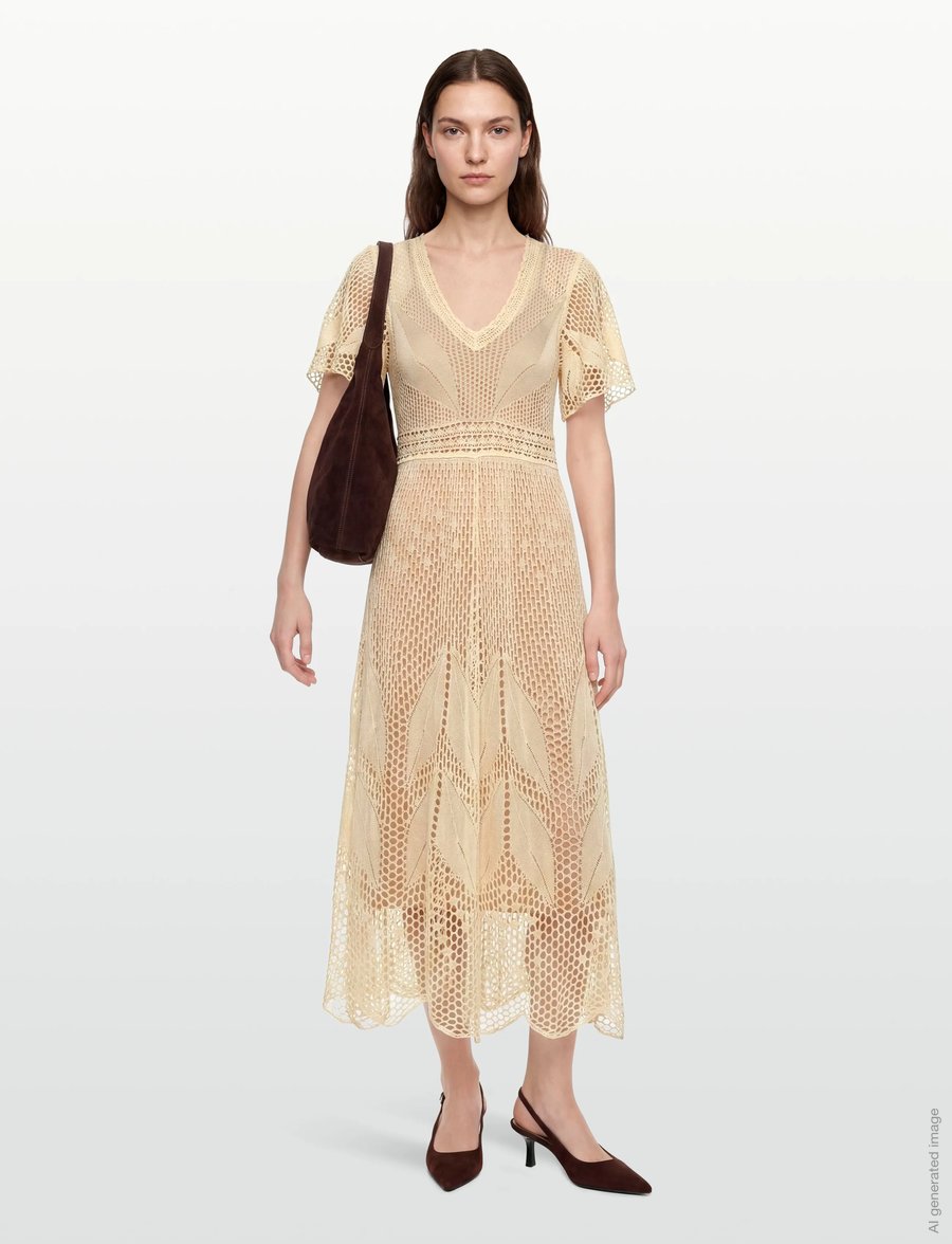 ba&sh - ROBE UMIA - sommerkleider - vanille - 0