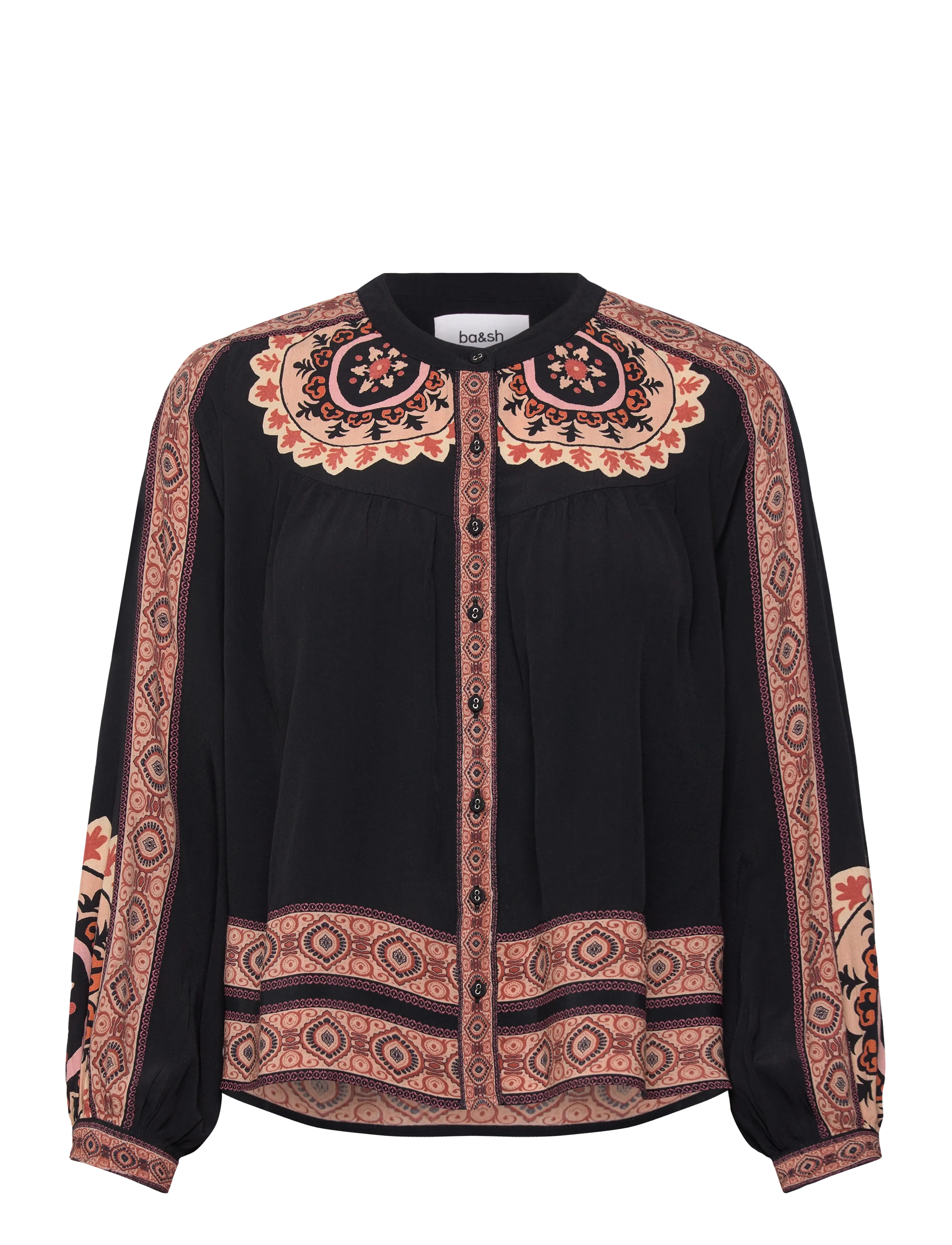 ba&sh CHEMISE VALDA - Blouses & Shirts - CARBONE / black