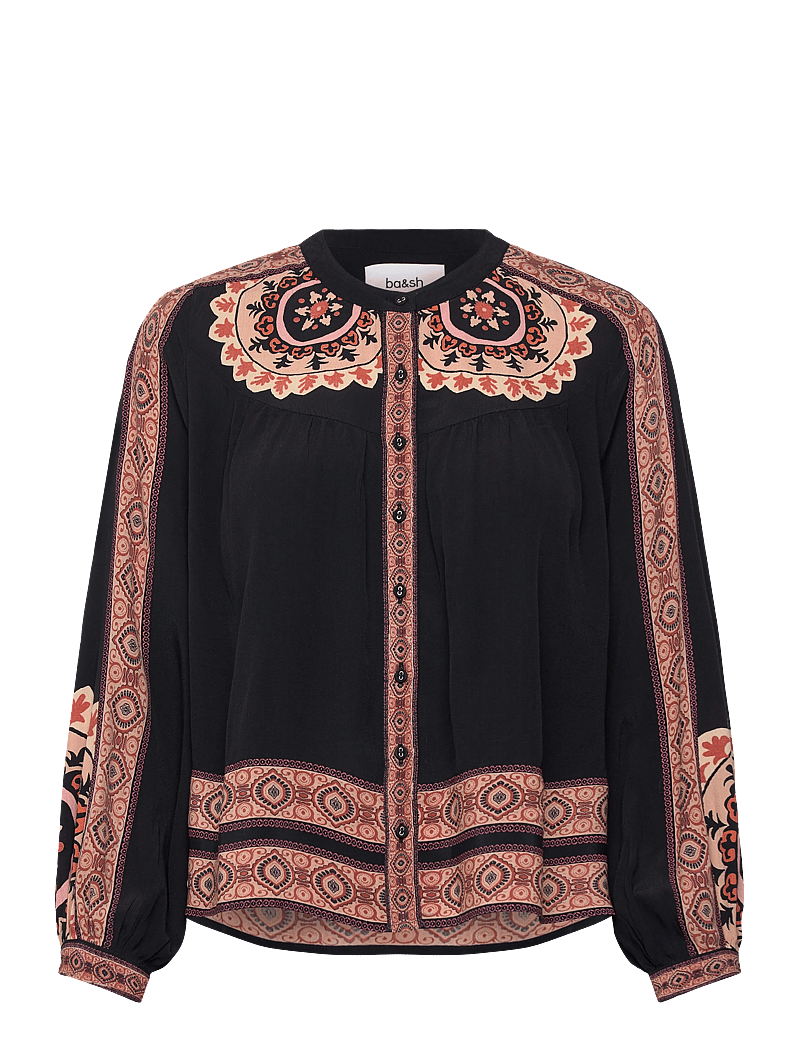 ba&sh - CHEMISE VALDA - long sleeved blouses - carbone - 0