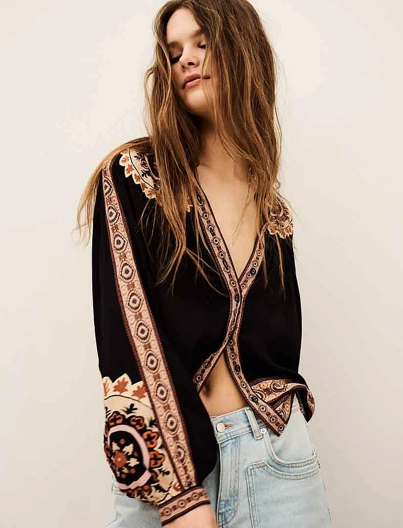 ba&sh - CHEMISE VALDA - langärmlige blusen - carbone - 0