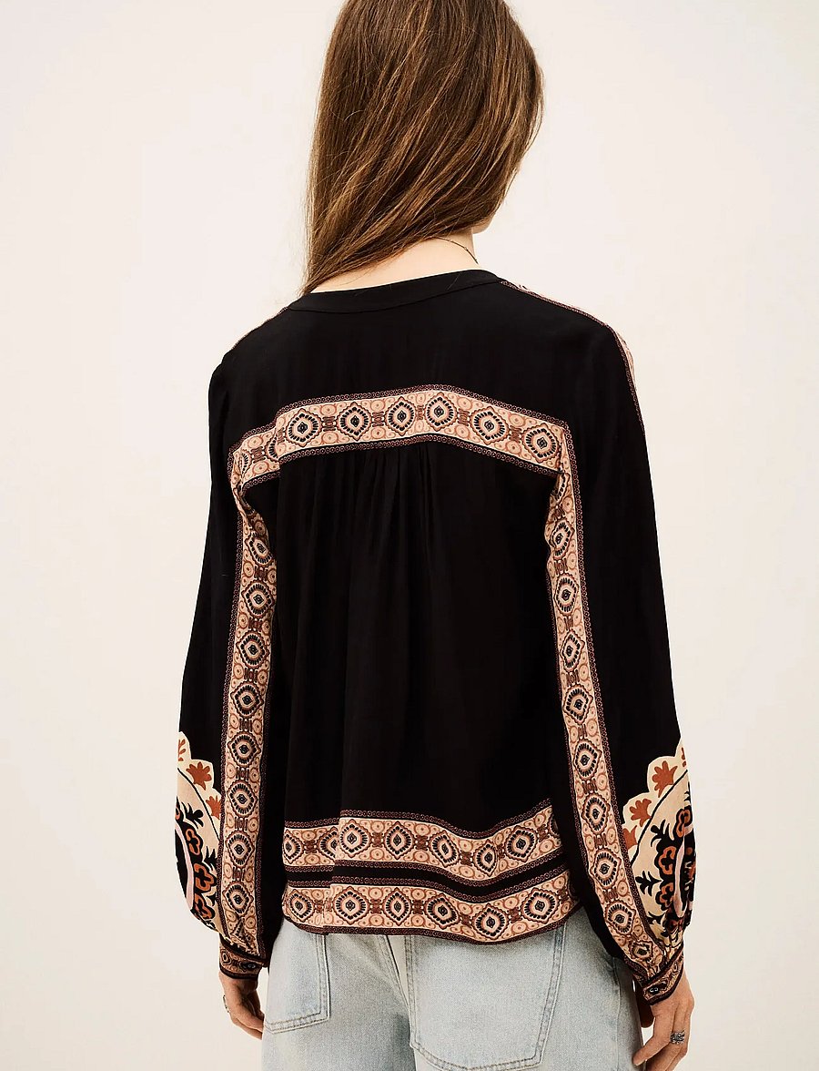 ba&sh - CHEMISE VALDA - blouses à manches longues - carbone - 4