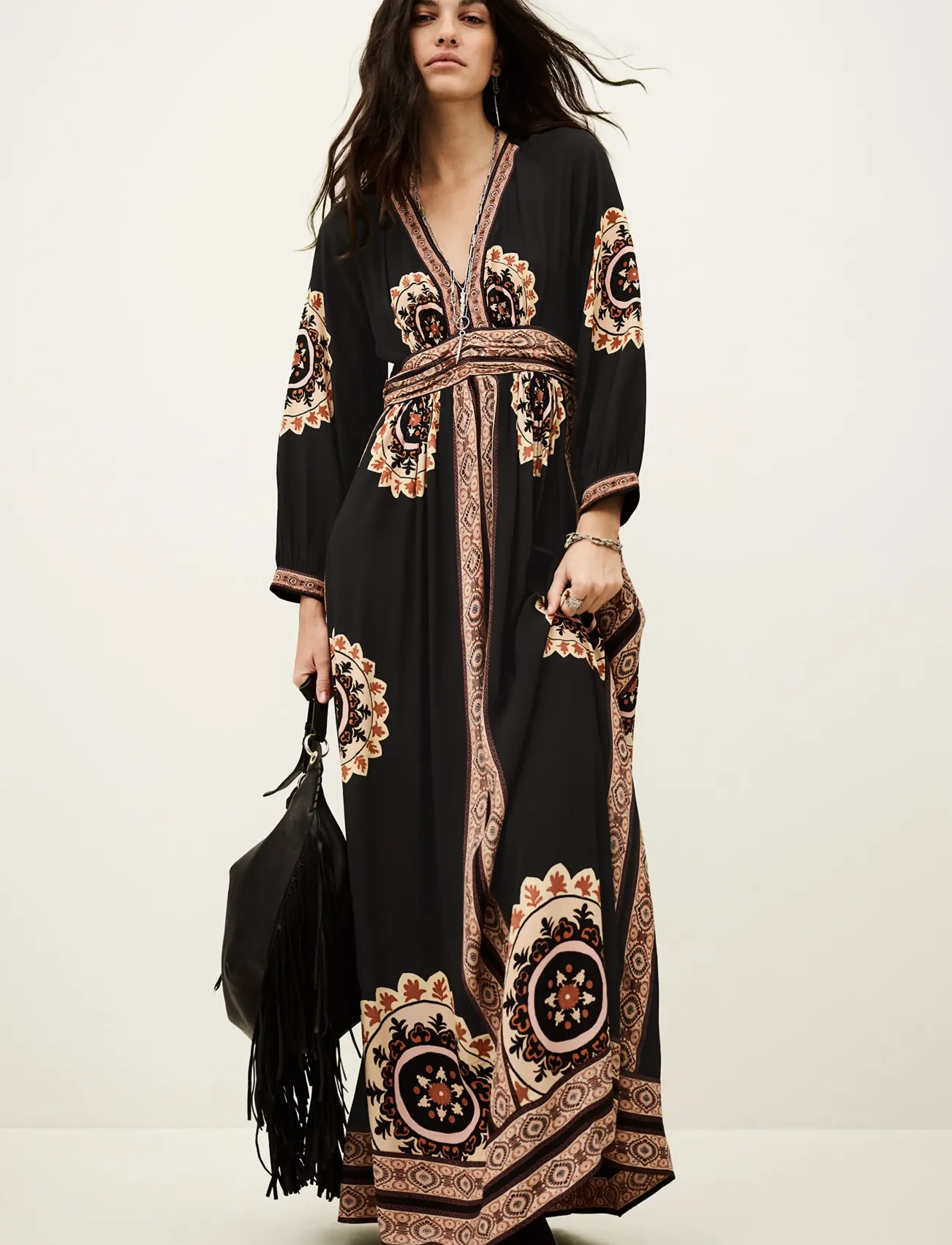 ba&sh ROBE VERA - Nyheter - CARBONE / black