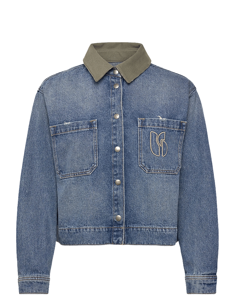 ba&sh - VESTE VIGILIO - frühlingsjacken - lightusedblue - 0